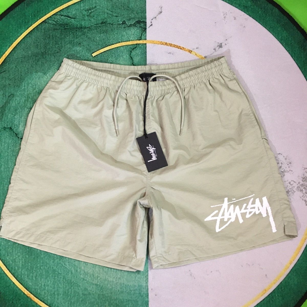 Stüssy STUSSY AUSTRALIA 🌊BEACH SHORTS | ivory22 | REVERSIBLE