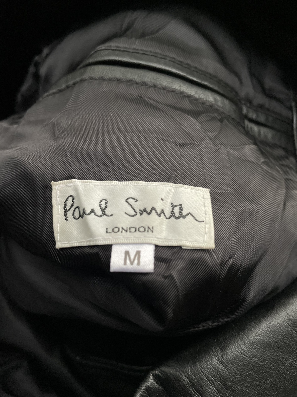 paulsmithVintage Paul Smith leather jacket 太襟 牛革