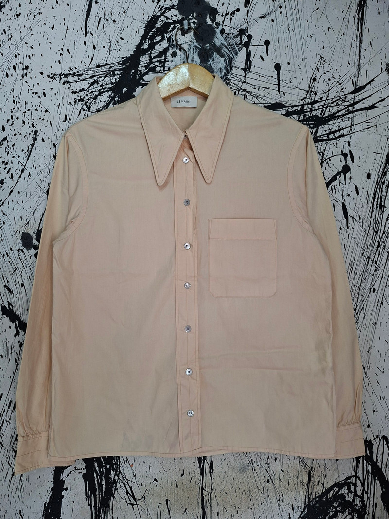 LEMAIRE POINTED COLLAR BUTTON UP SHIRT - 1