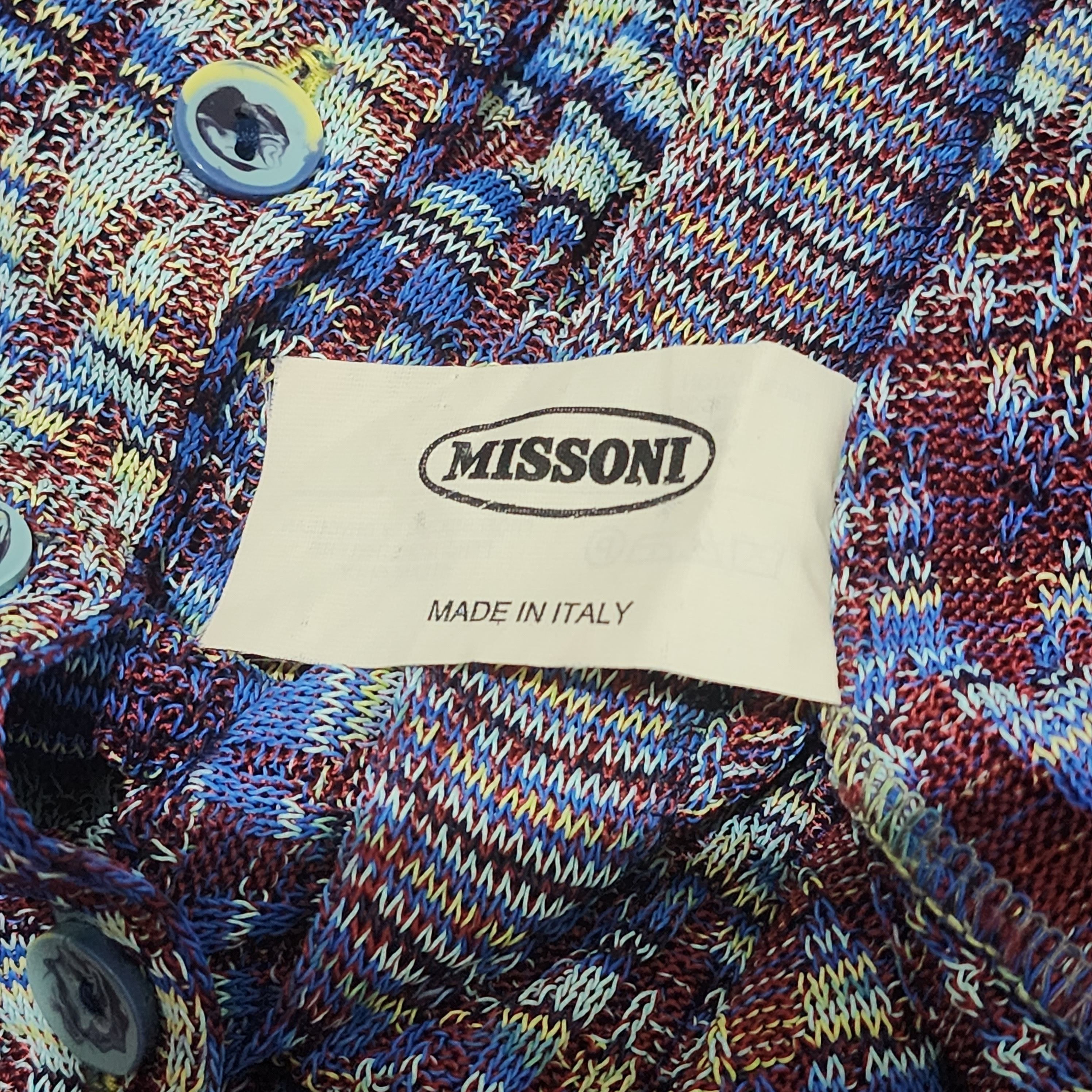 Missoni - Zigzag Knit Multicolor Cardigan - 5