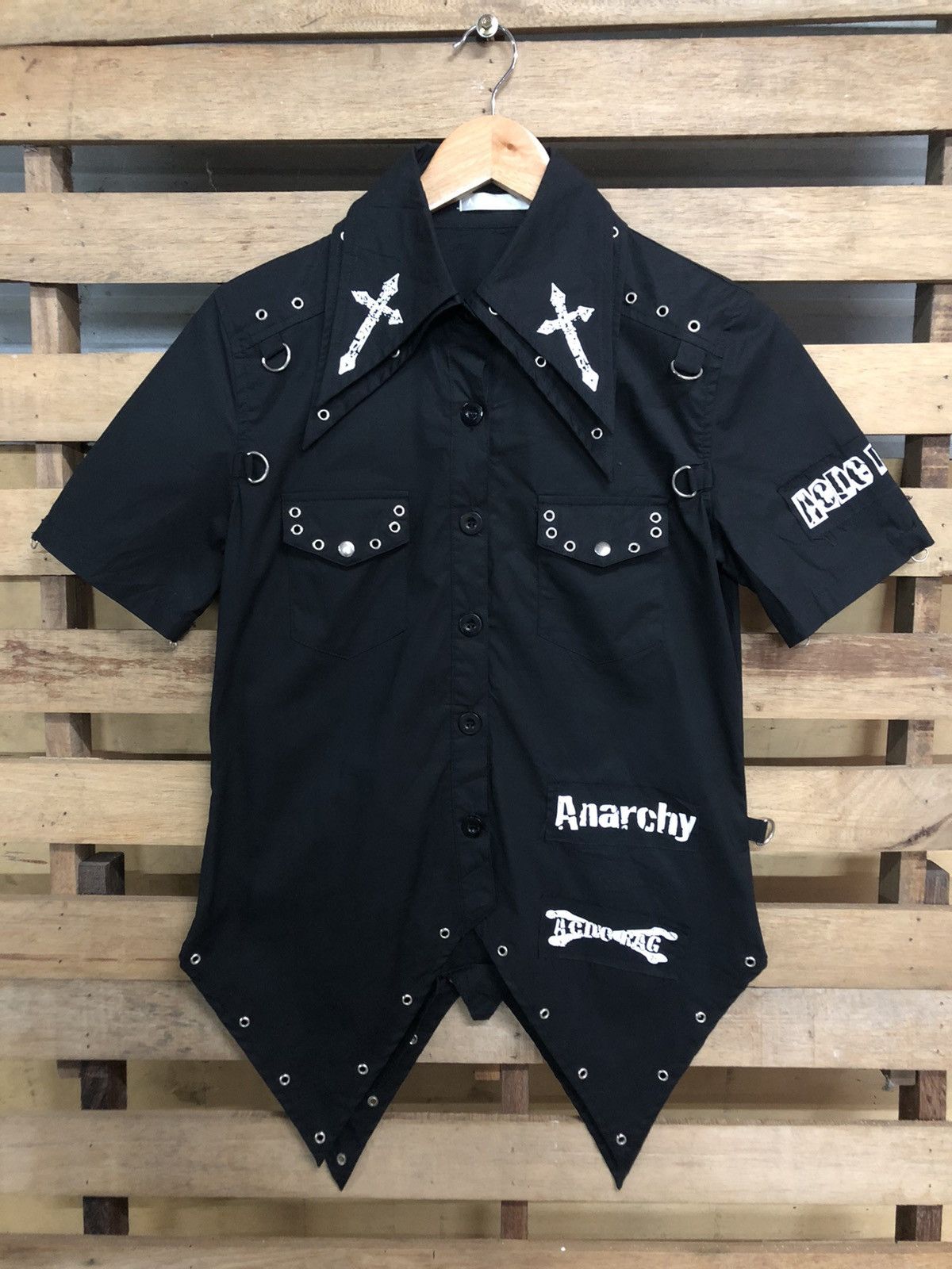 Japanese Brand - ACDC RAG SEDITIONARIES PUNK DESIGN SHIRT - 1