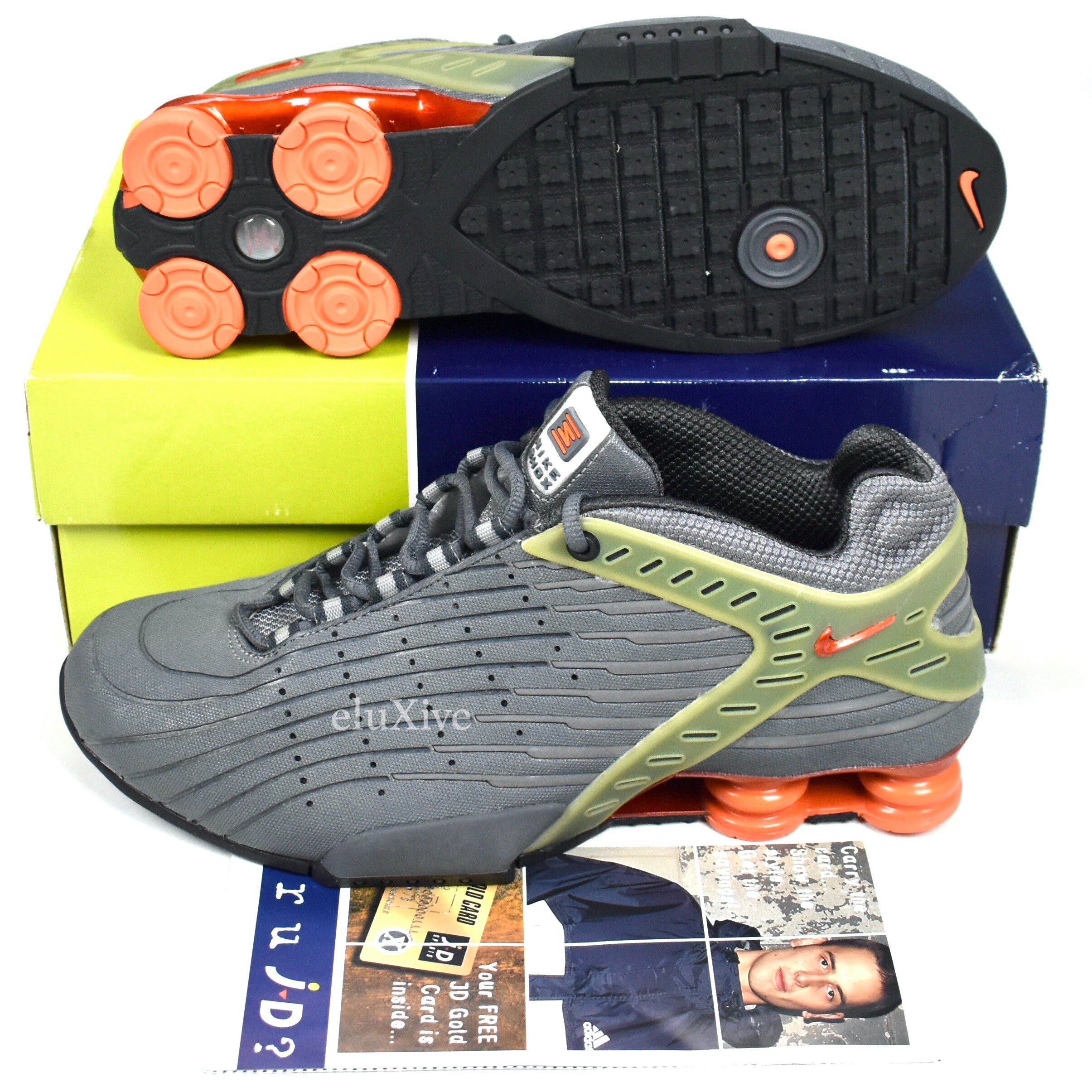 2001 Nike Shox XT IV Unreleased Graphite Flash Orange DS - 2