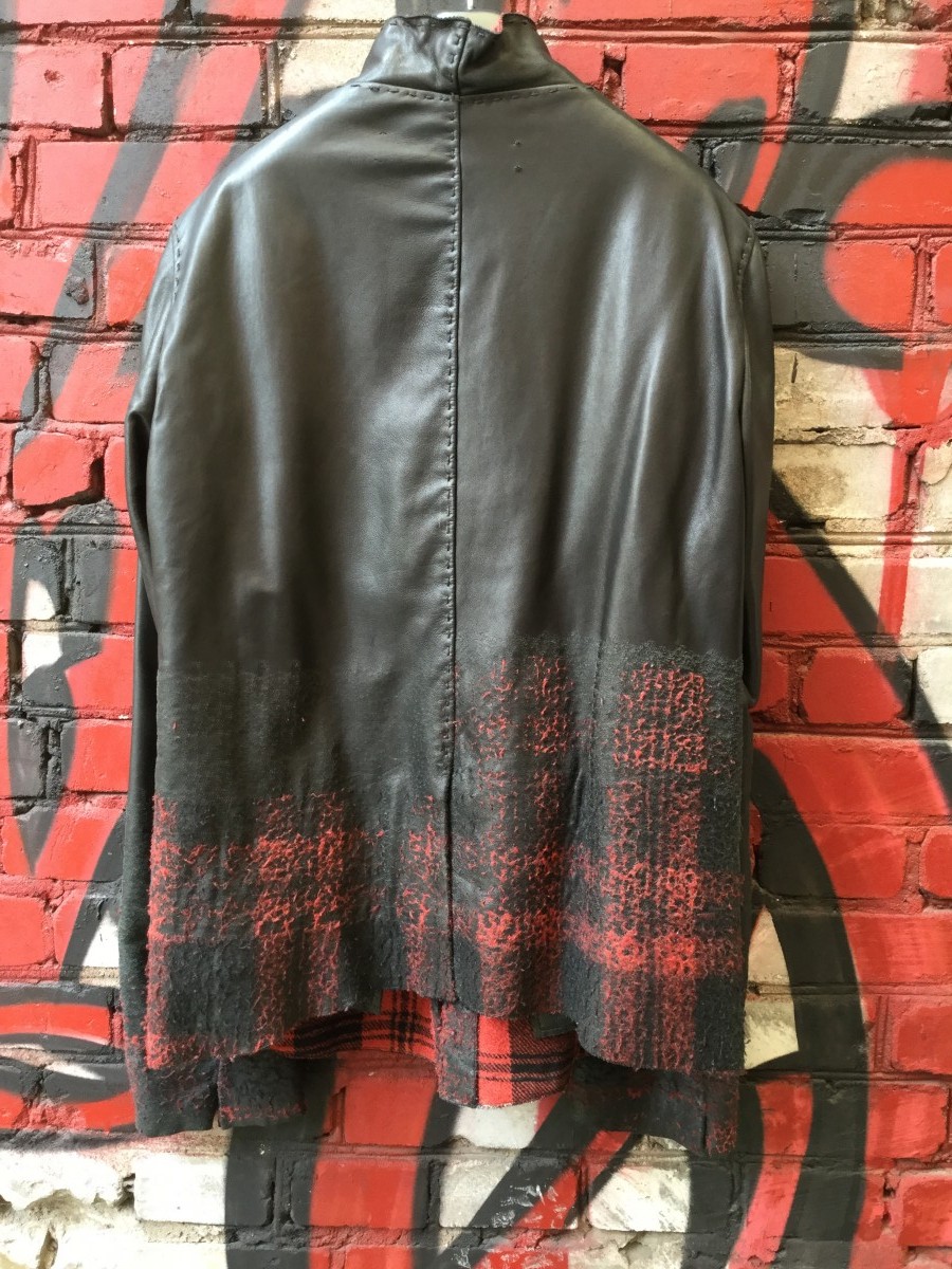 Yohan Serfaty - Bonded leather & wool jacket. Like Julius, Yamamoto jackets - 7