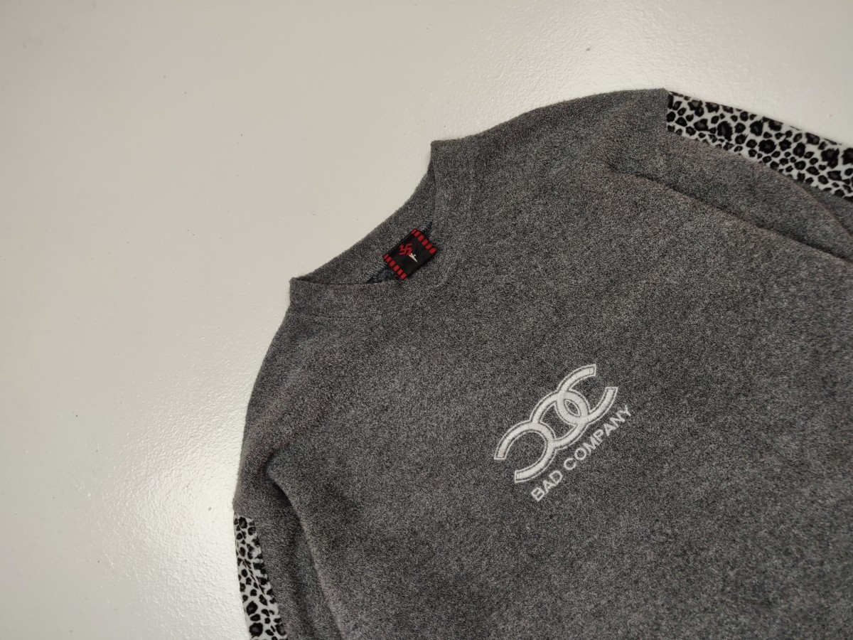 Vintage - Bad Company Leopard Fleece Sweater Sweatshirt - 2