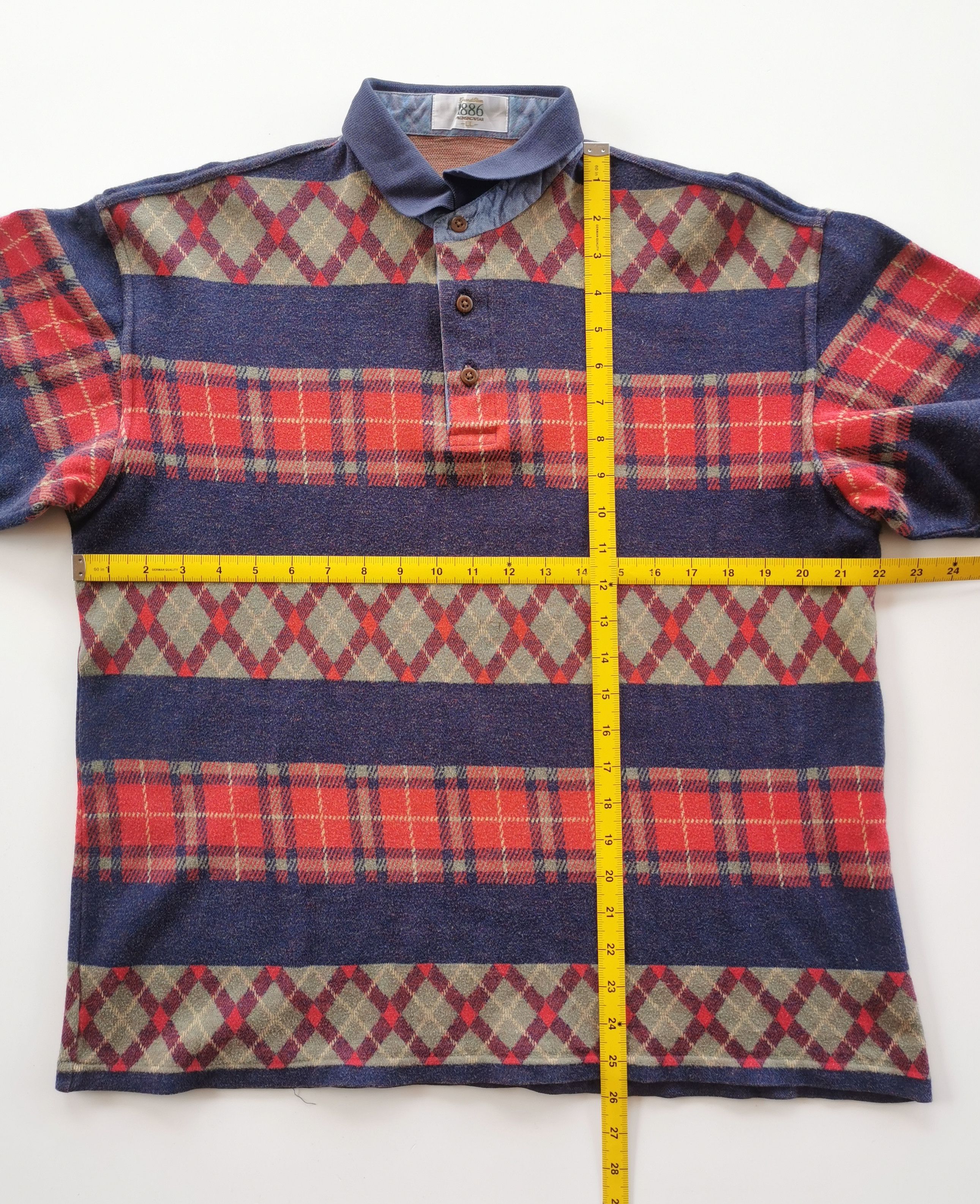 Vintage Tartan Grand Slam Munsingwear Polo Longsleeve Shirt - 7