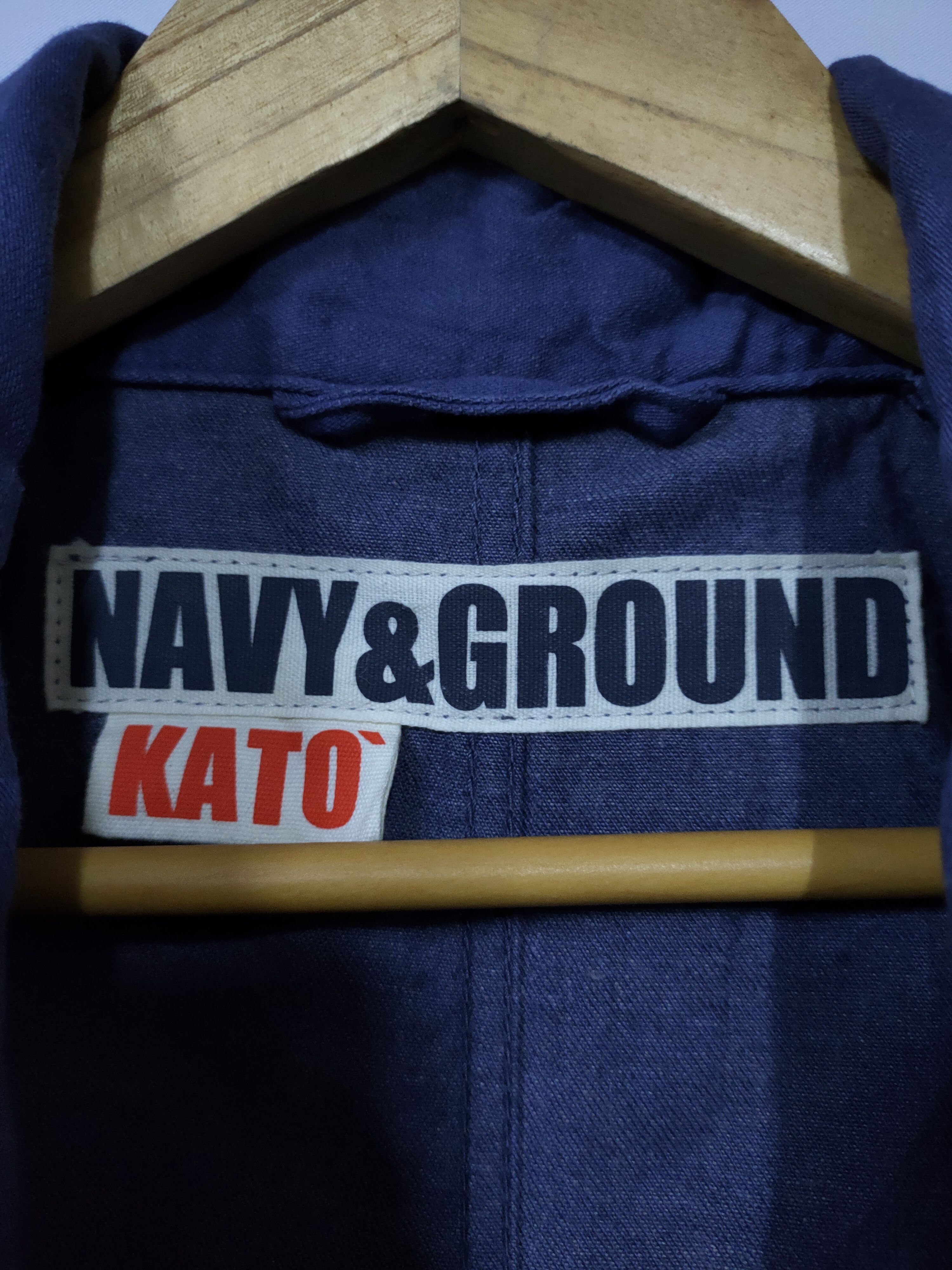 KATO NAVY & GROUND INDIGO BLUE LONG JACKET - 8