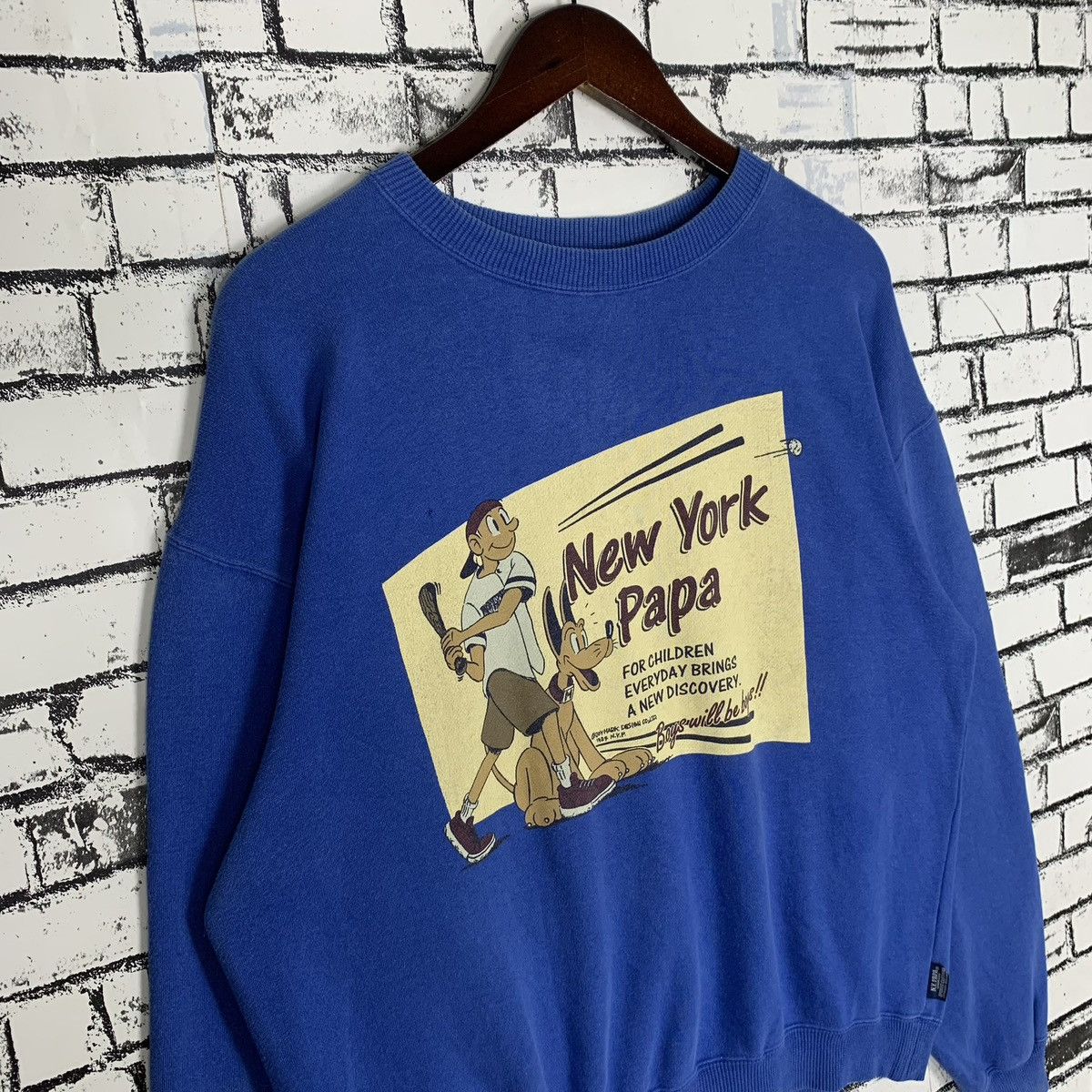 Vintage New York Papa Joymark Design Sweatshirt Crewneck - 7