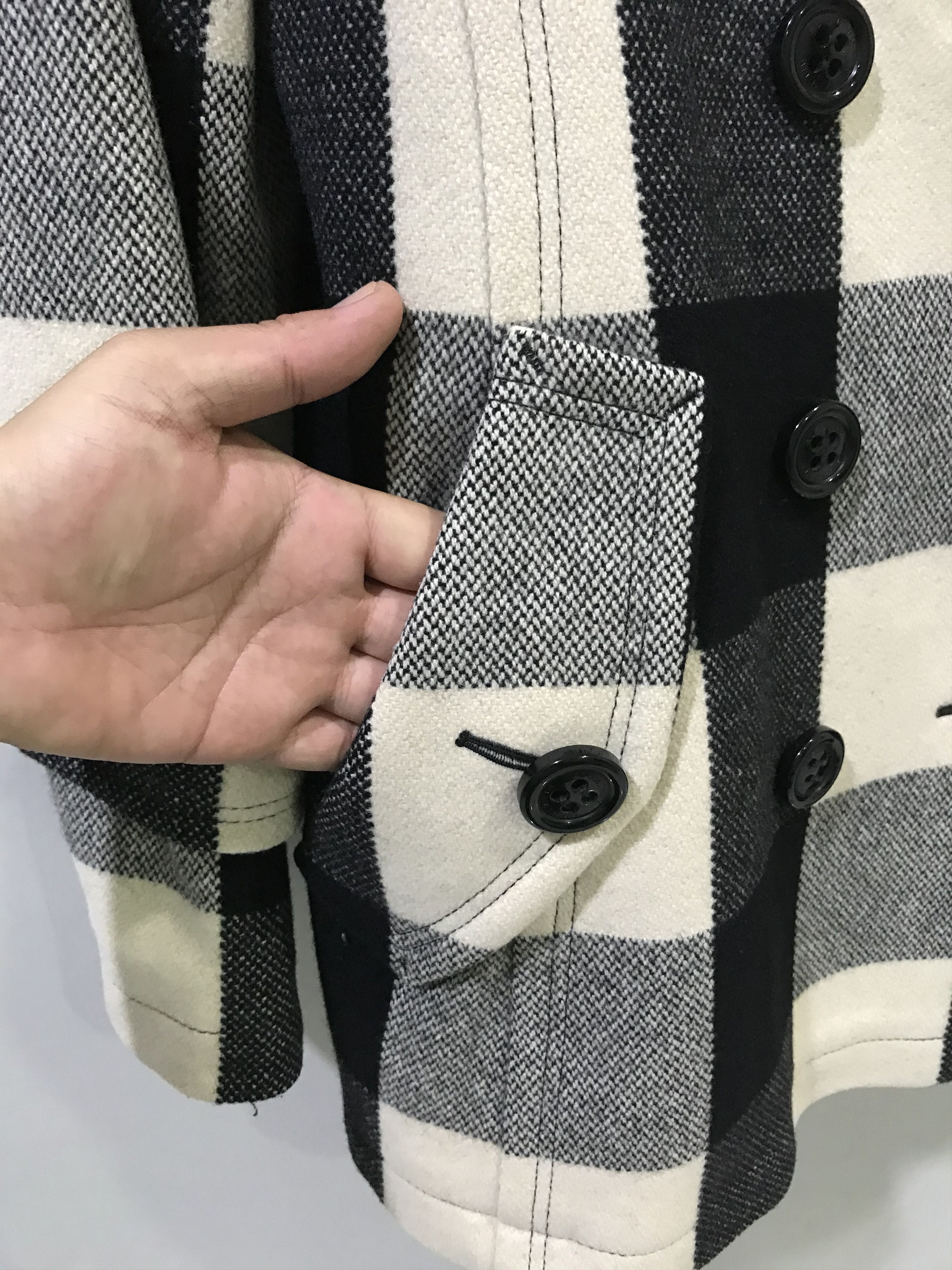 2-OC4- WOMEN! BURBERRY BLUE LABEL Plaid Peacot - 12