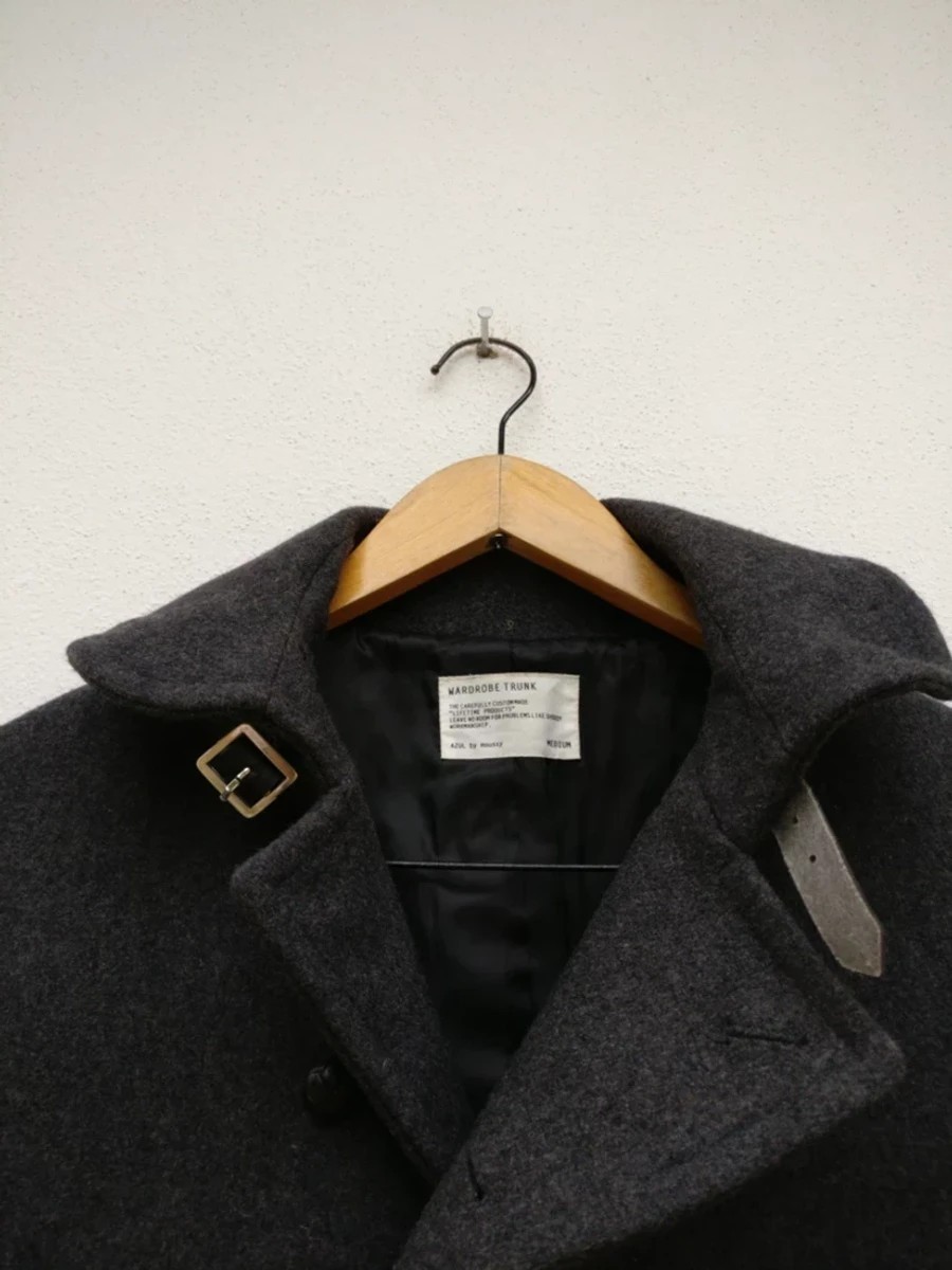Japanese Brand - Azul by Moussy Japan Wardrobe Trunk Coat Wool Jacket - 2