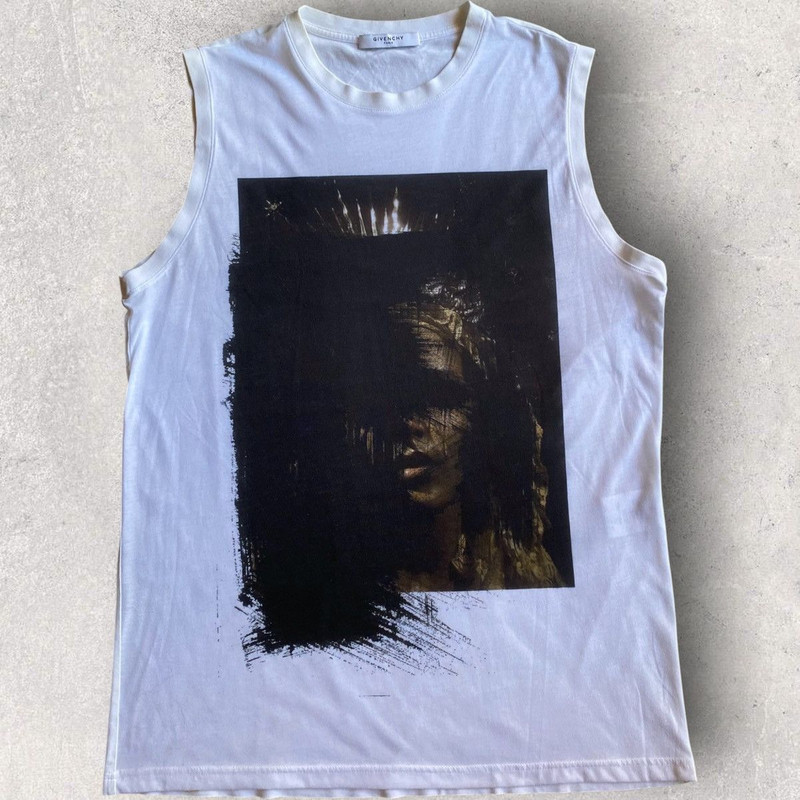 SS13 Oversize Graphic Sleeveless Tee by Riccardo Tisci - 1
