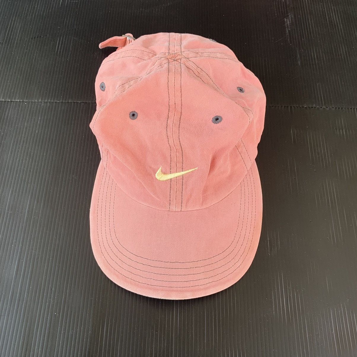Vintage Thrashed Faded Nike Pink Cap - 1