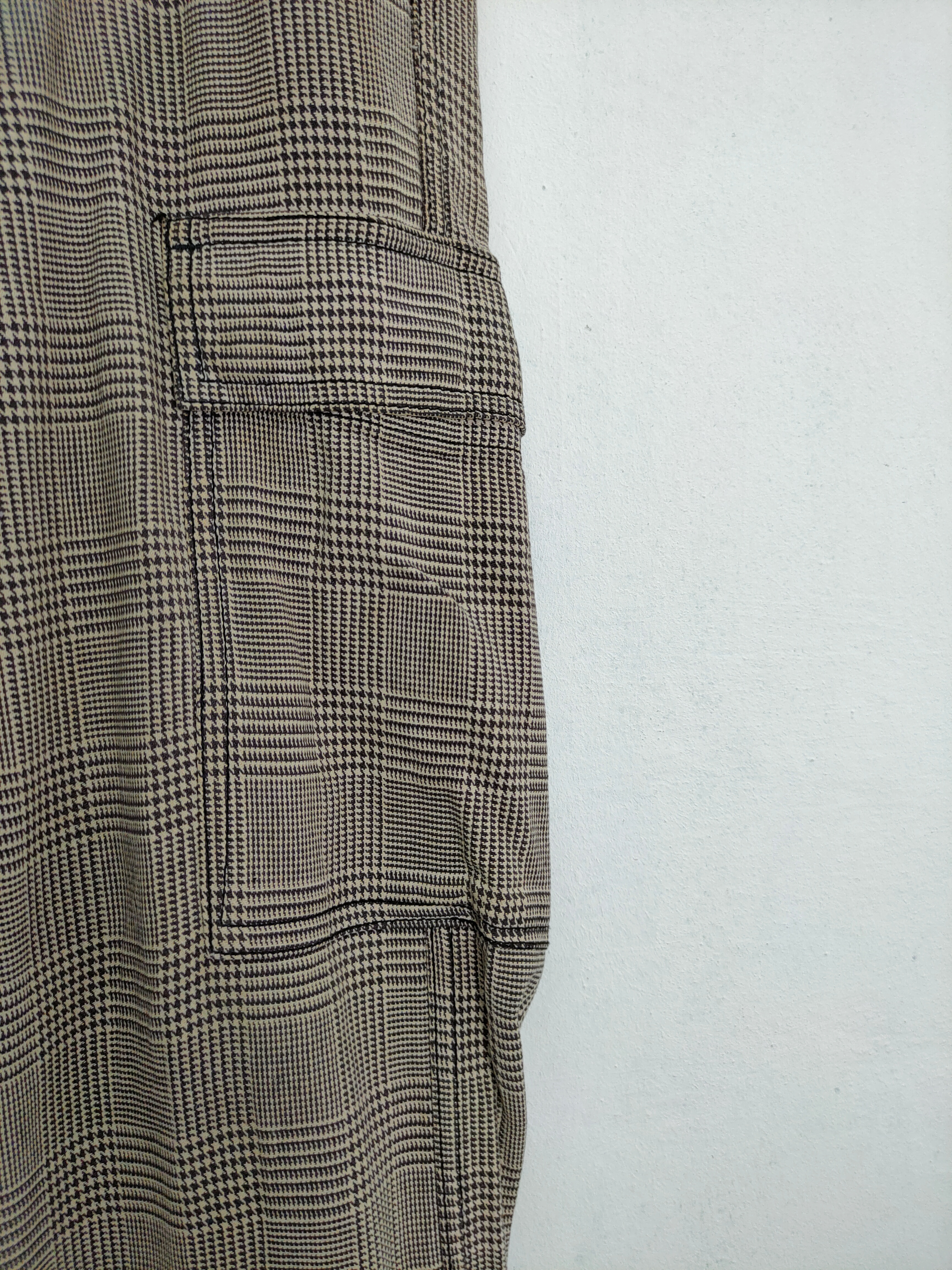 Designer - Global Work Checkered Tartan Cargo Pants - 6