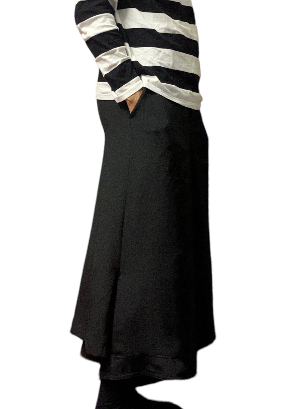 Yohji Yamamoto Signature Hakama Skirt Hybrid Silk Camo - 11
