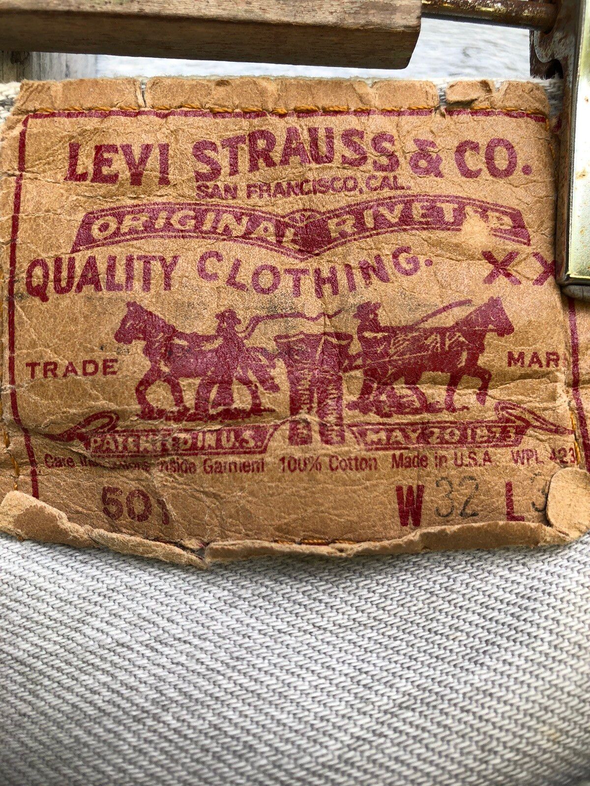 Vintage Levis 501 xx Usa Button 532 Jean - 9