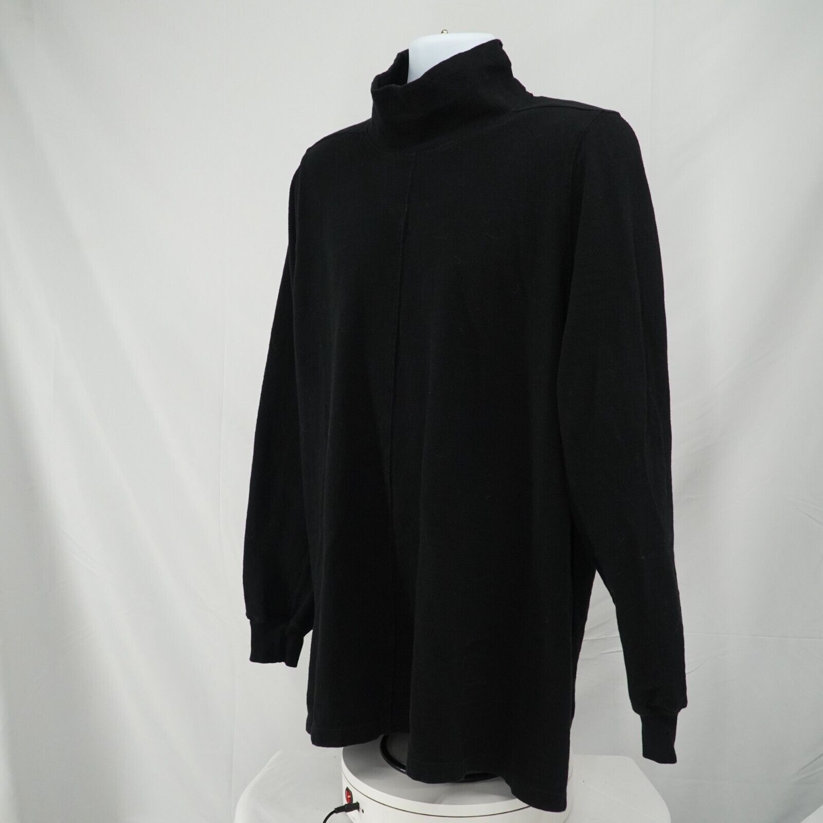 Rick Black Turtleneck Sweater Size Medium FW17 Glitter - 7