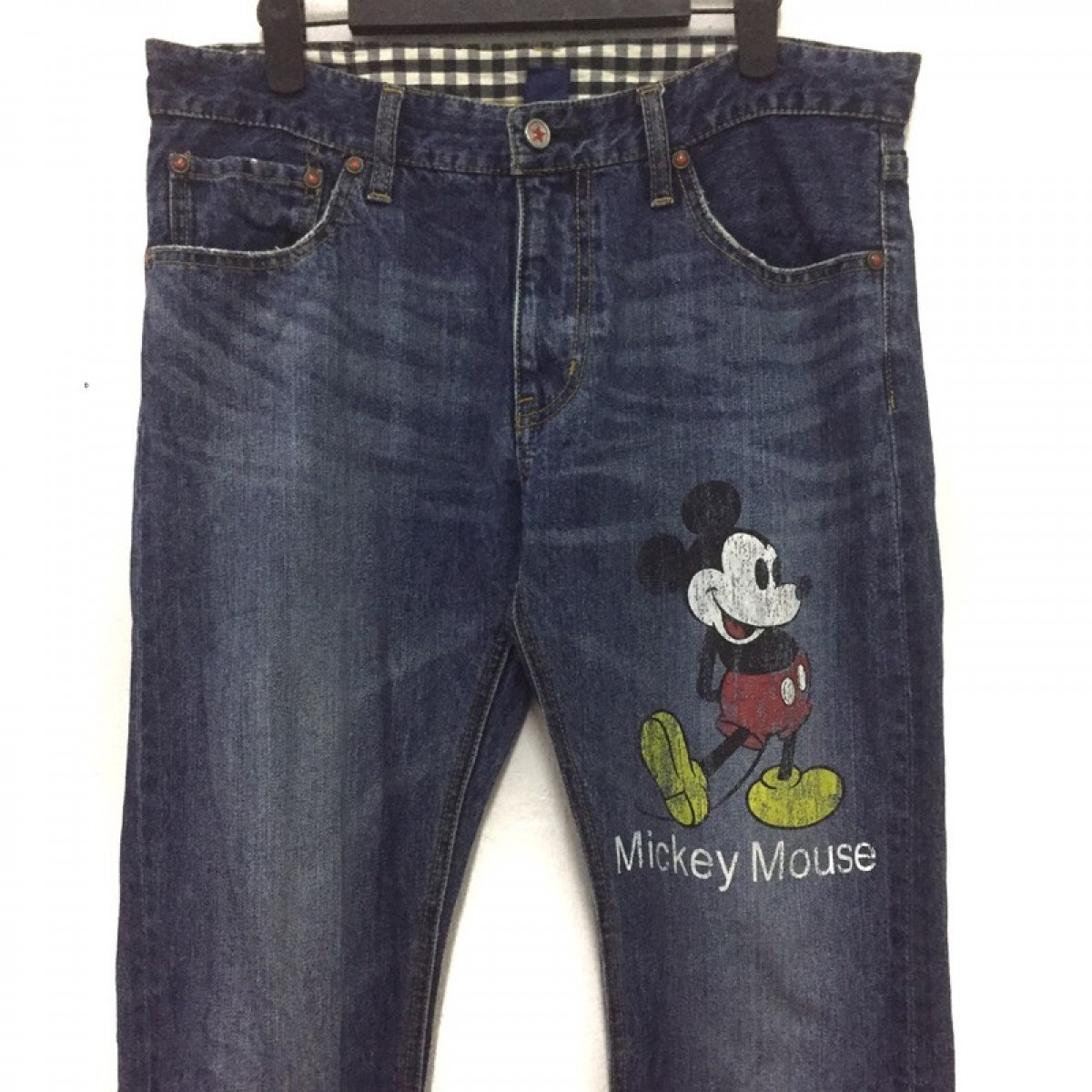 Mickey Mouse - Rare jeans mickey mouse print vintage style - 3
