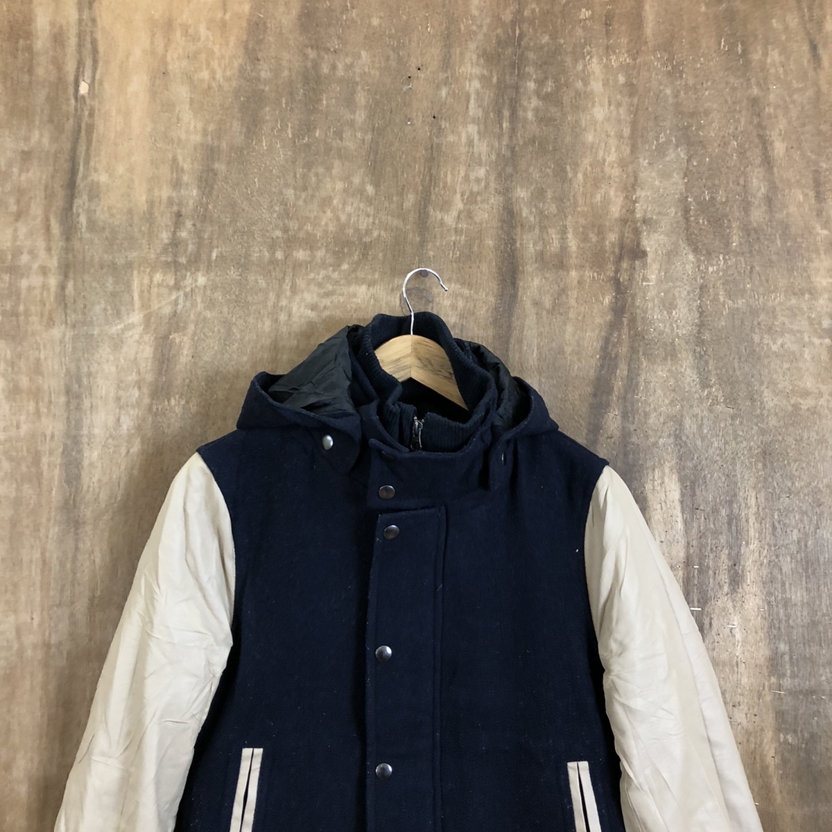 Vintage - A day In The Life Dark Blue Varsity Jacket #1780 - 2