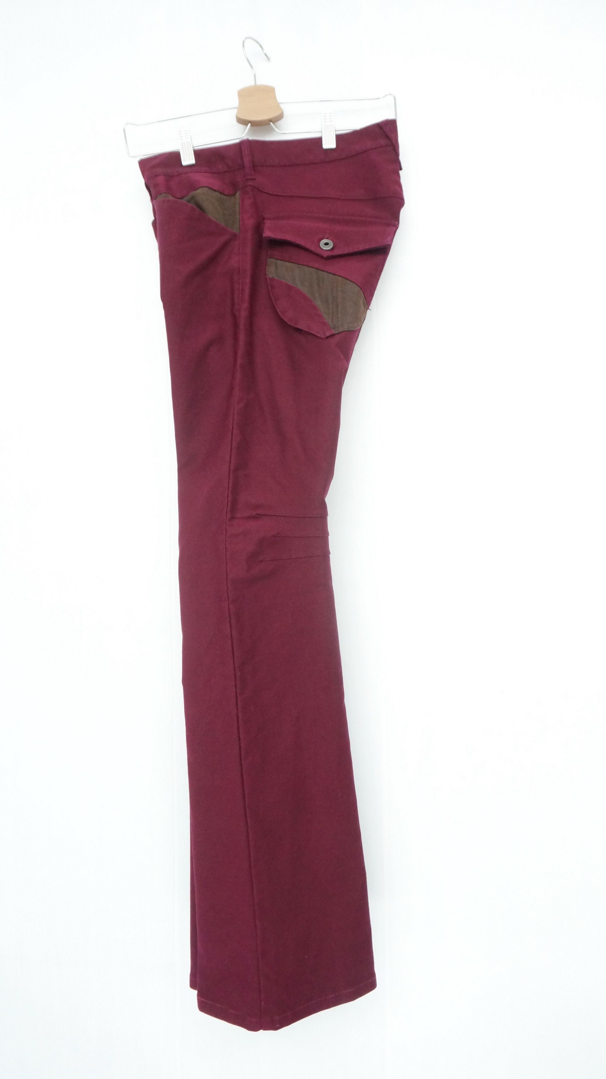 Japanese Brand - HolyFlare 💥 DIFFERENT EDGE RUPERT Burgundy Hourglass Pants - 3