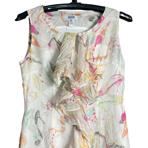 Moschino Cheap and Chic Floral Silk Dress - 2