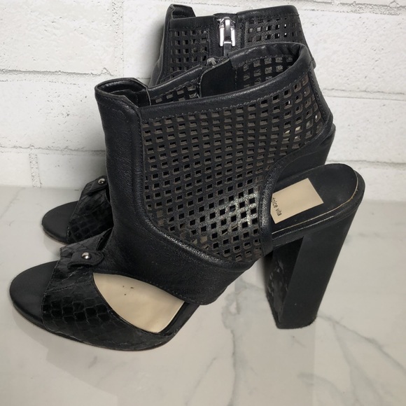 Dolce Vita “Nona” Perforated Leather Heels - 8