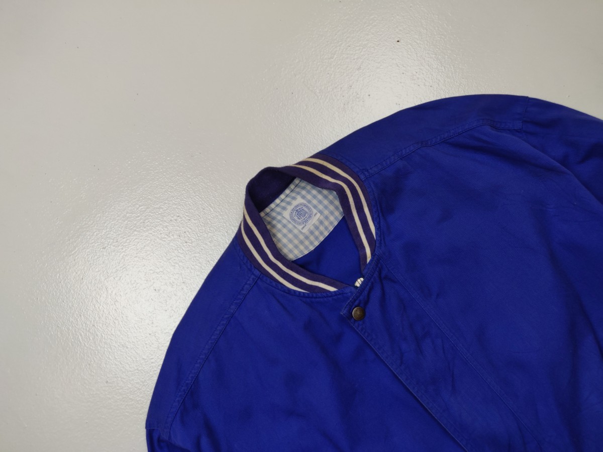 J. Press - Blue Varsity Bomber Jacket Outerwear Sweater - 2