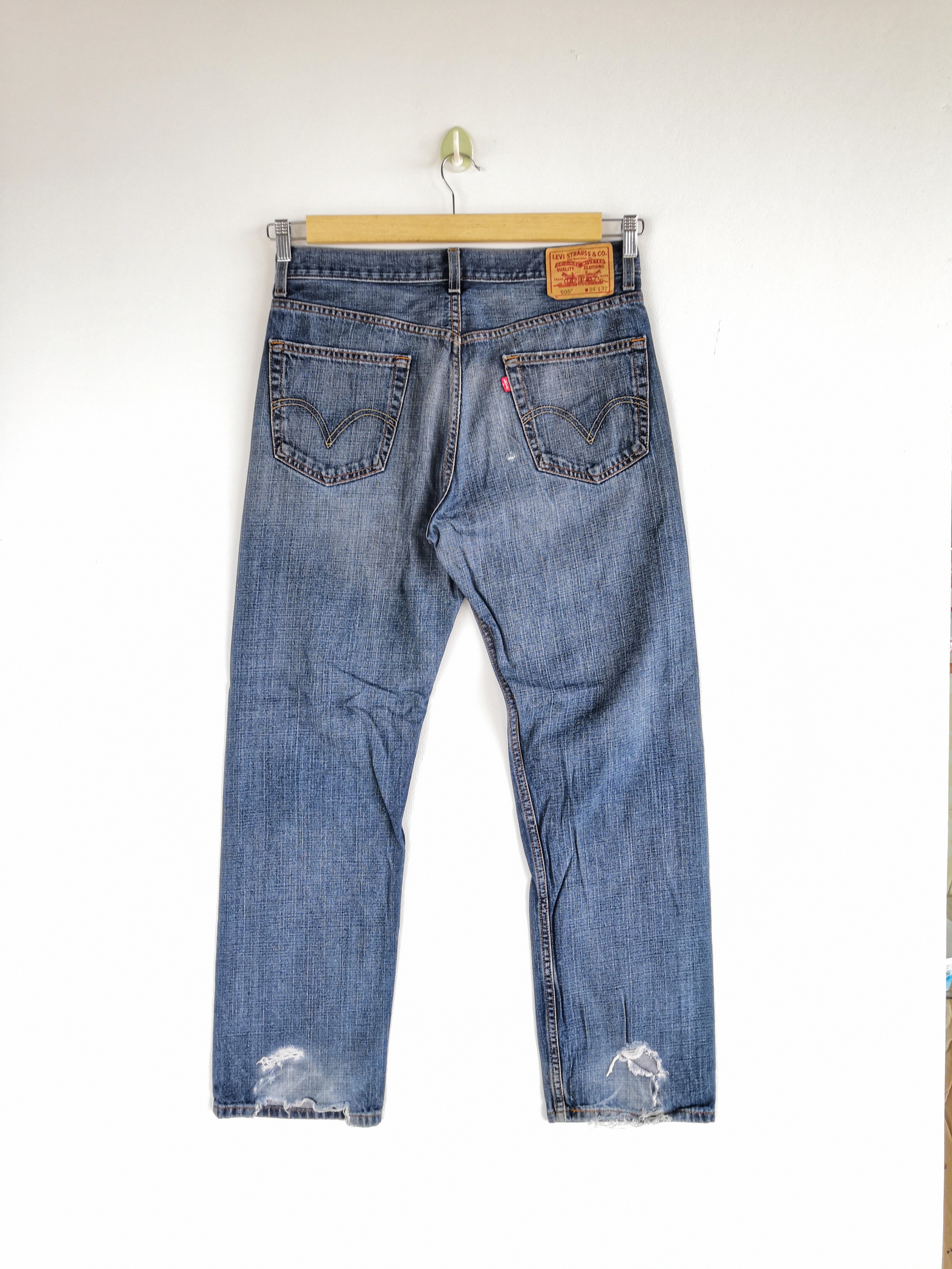Vintage - Vintage Levis Jeans Distressed Levis 505 Denim Pants - 2