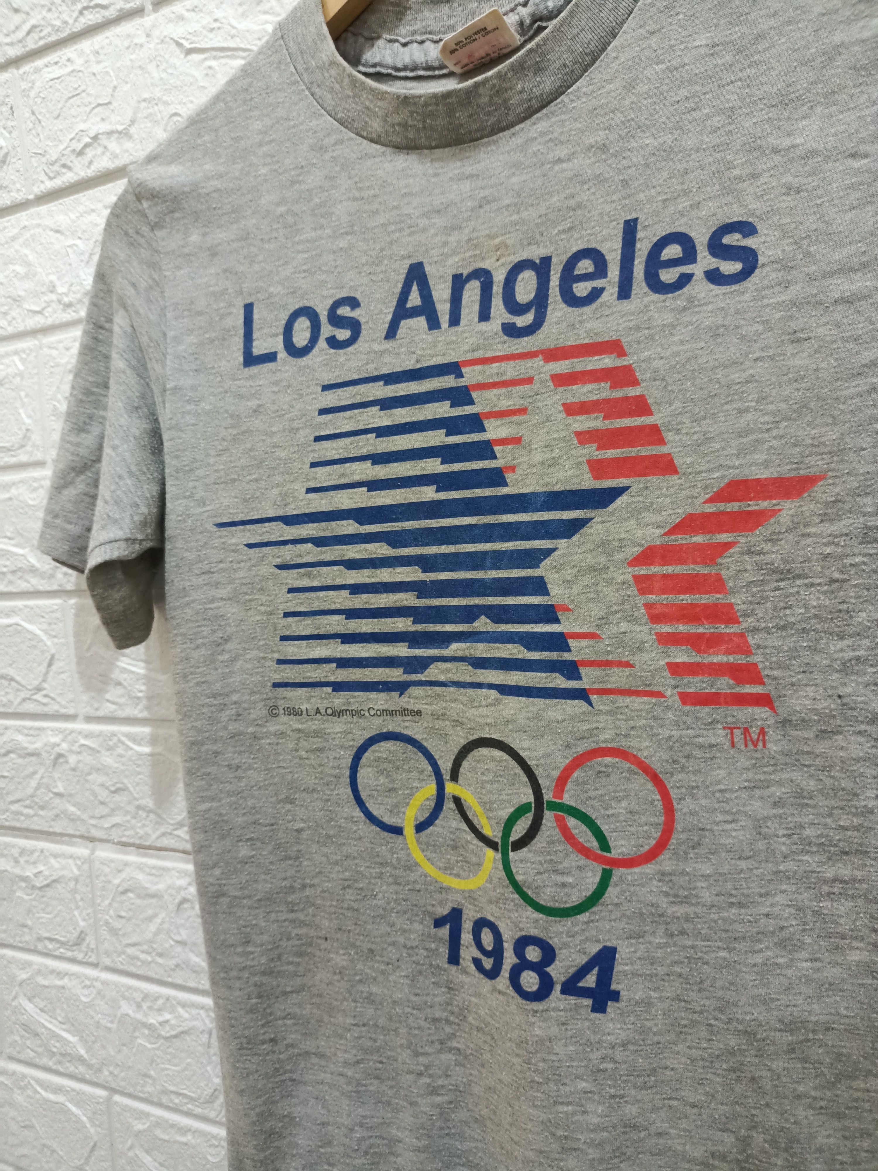 Rare Vintage 1984 Olympics Los Angeles Graphic Tee - 6