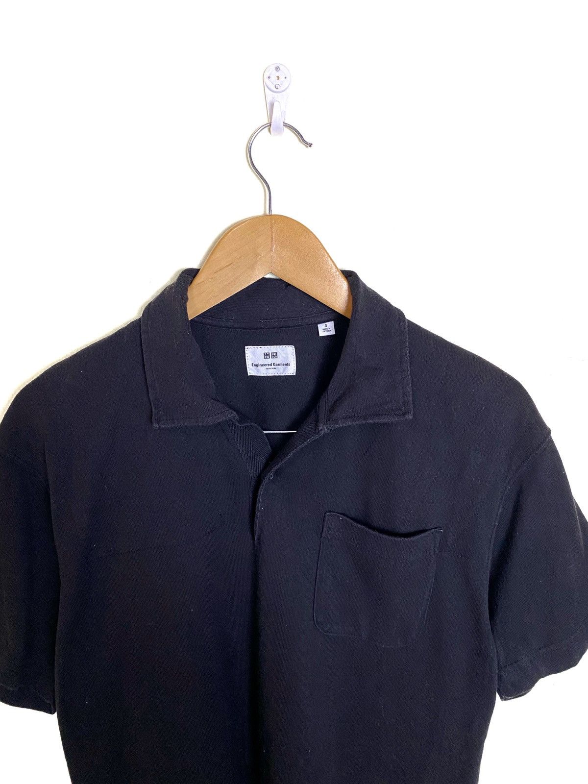 Engineered Garments X Uniqlo Black Polo Tee - 2