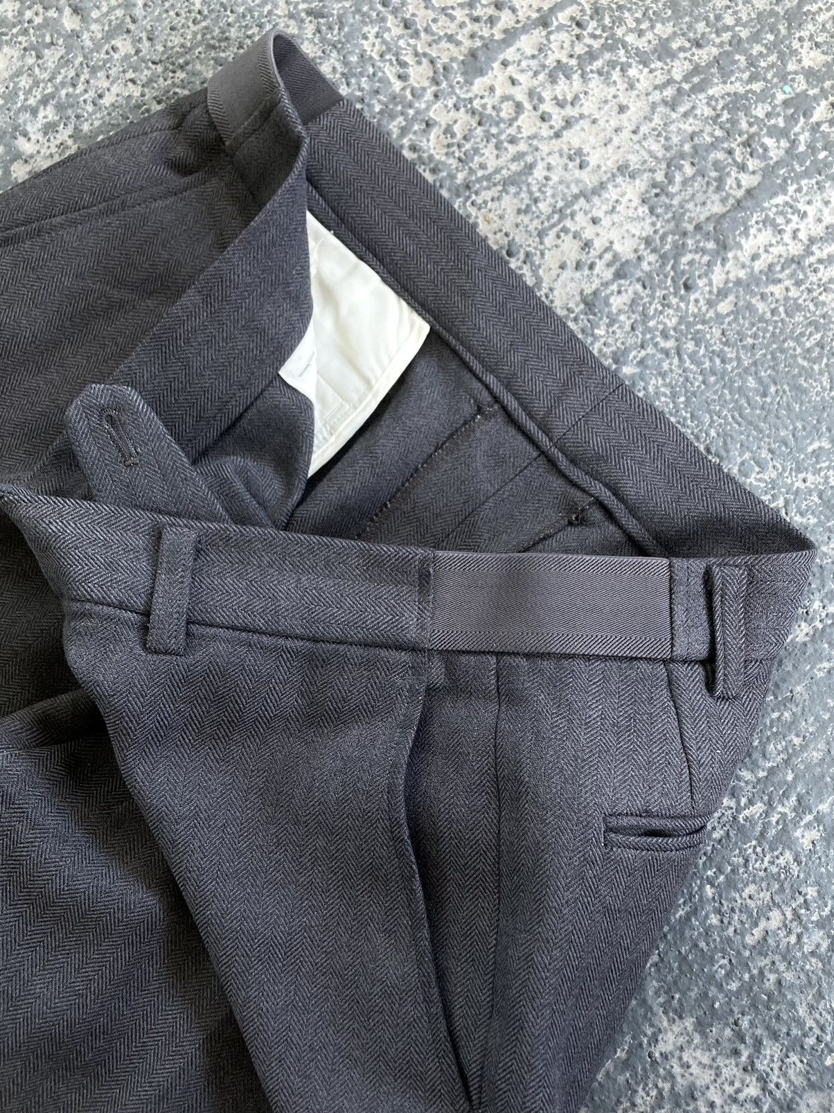 Vintage Japanese Dark Gray Baggy Slacks - 6