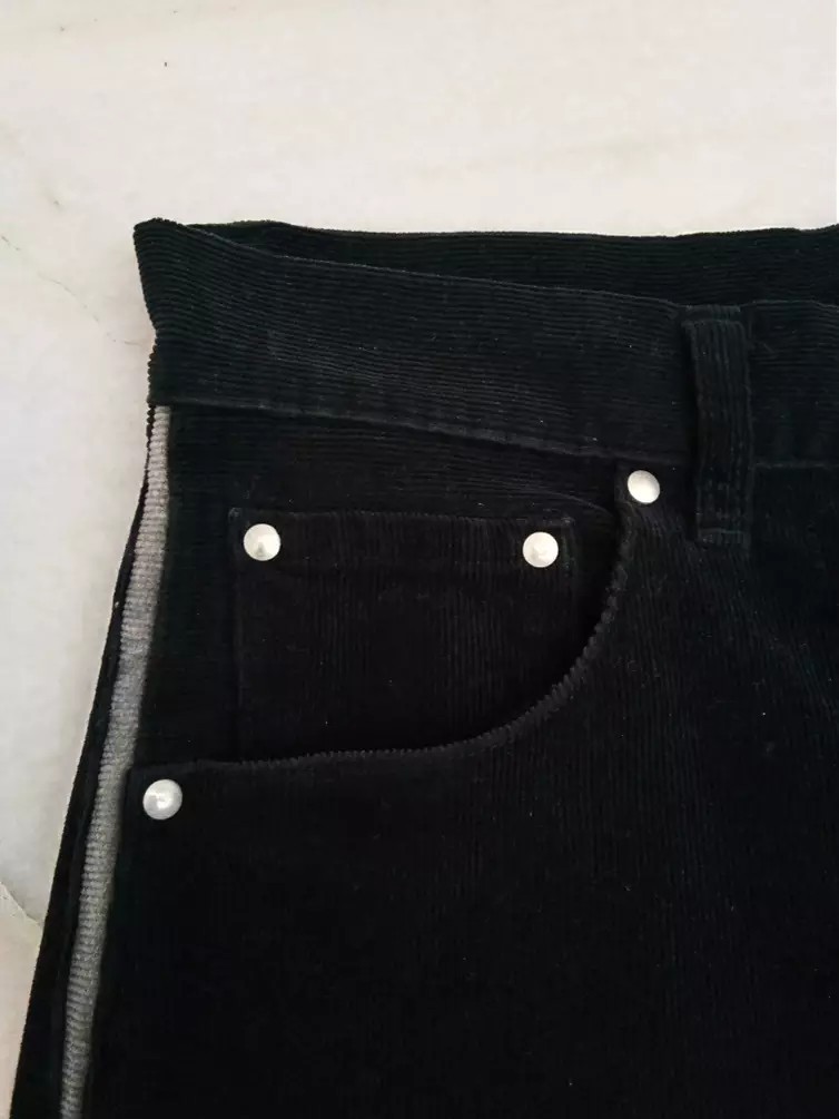 Japanese Brand - HIROMICHI NAKANO Side Line velvet denim pants JP - 6