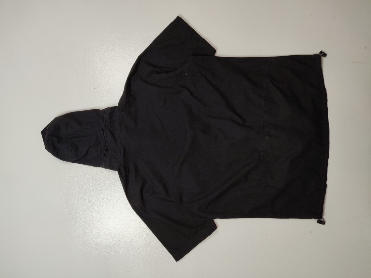 Black - Short Sleeve Hoodie Sweater Jacket - 9