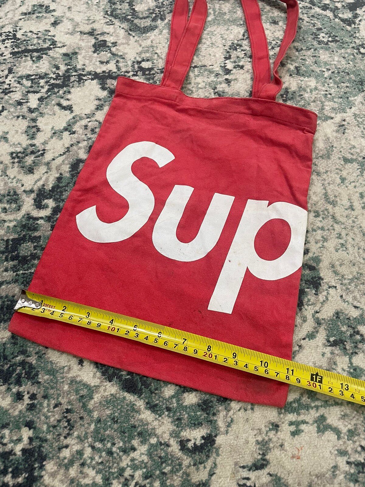 Supreme 2009 Shoulder Tote Bag Red Box Logo - 10
