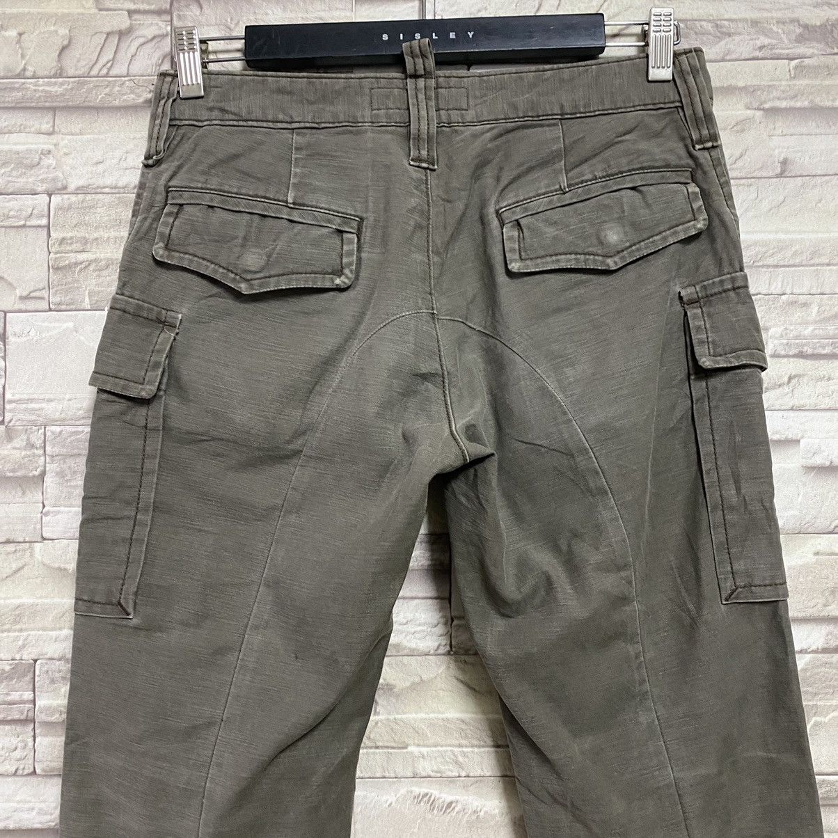 Japanese Brand ROSSO Cargo Flare Pants Zipper - 9