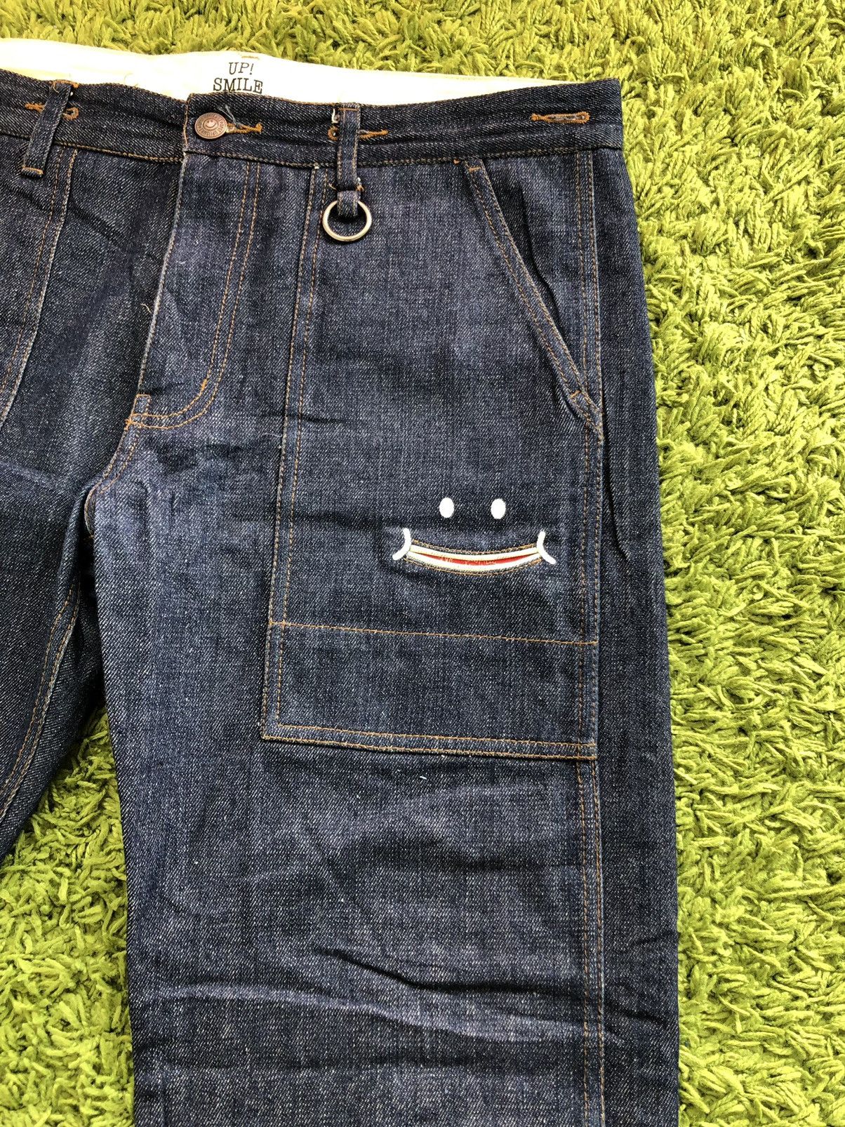 Vintage - Up Smile Inspired Kapital Design Denim Jeans - 3