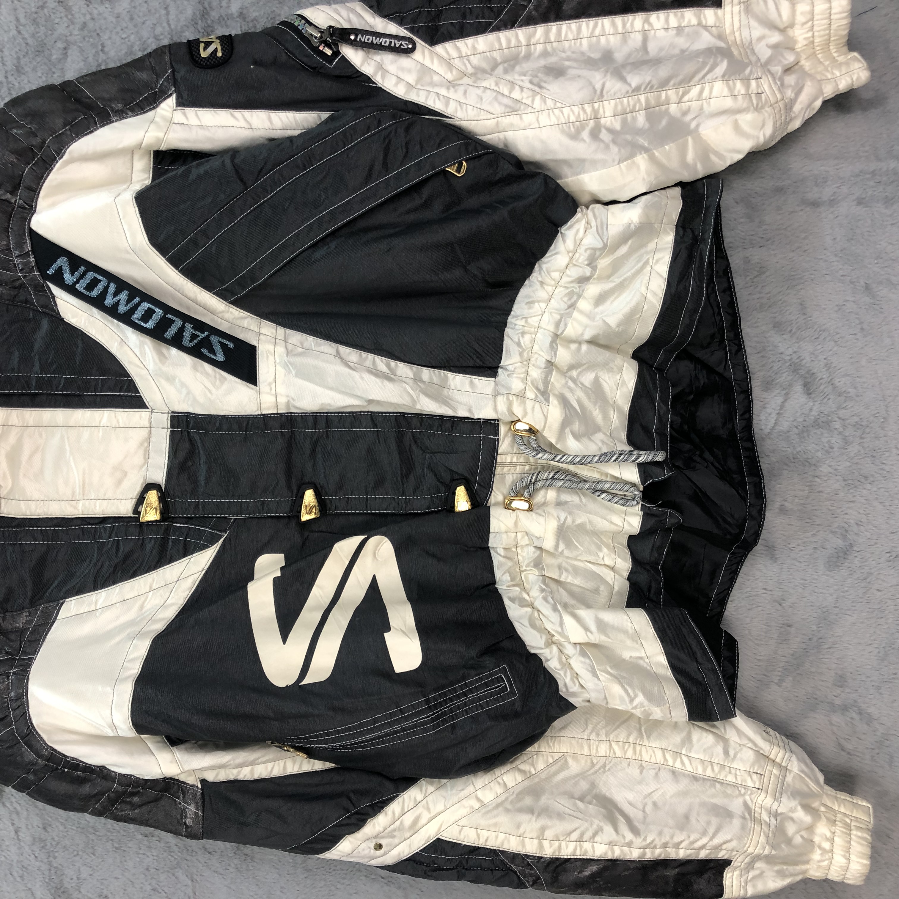 SALOMON Hooded Ski Jacket Skiwear #5164-177 - 6