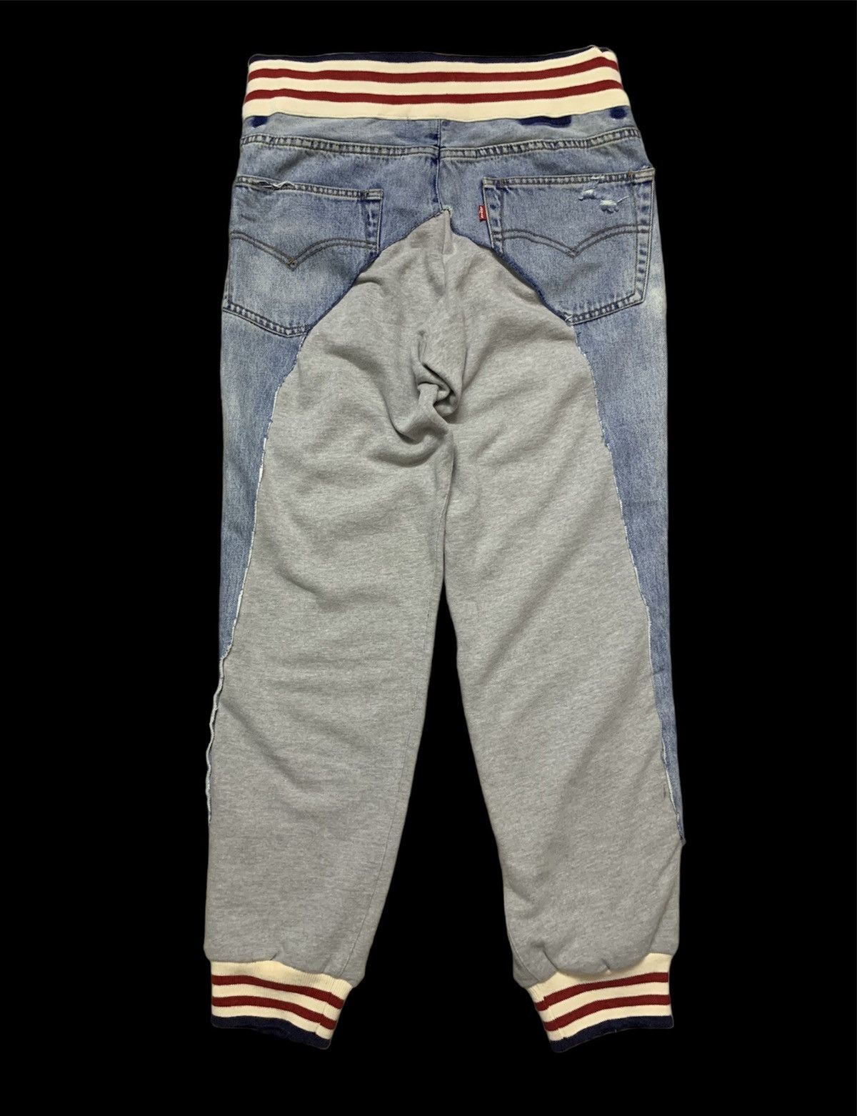 50/50 DENIM BORG LOUNGE HYBRID PANTS - 2