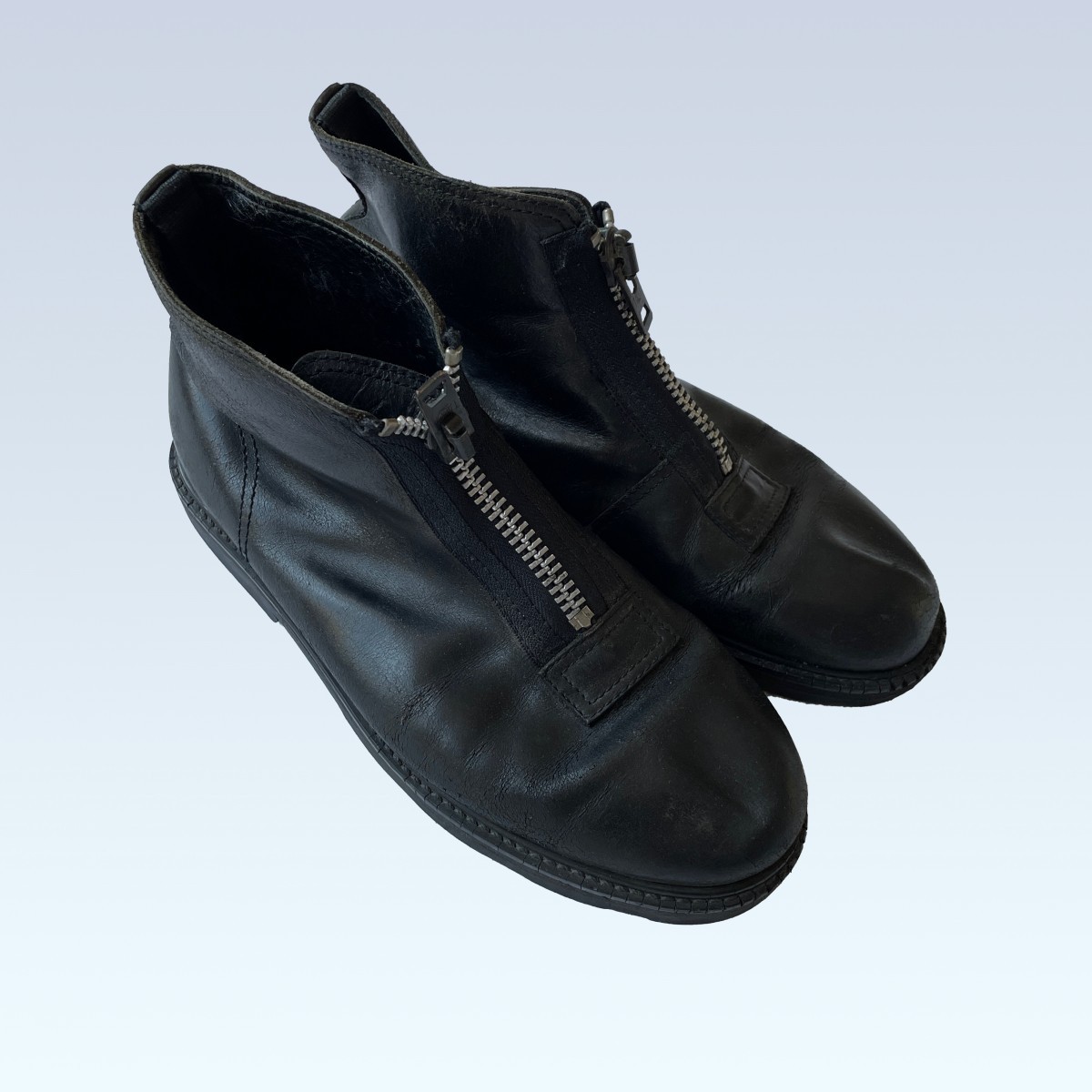 YYPH Front Zip Leather Boot (AW89)