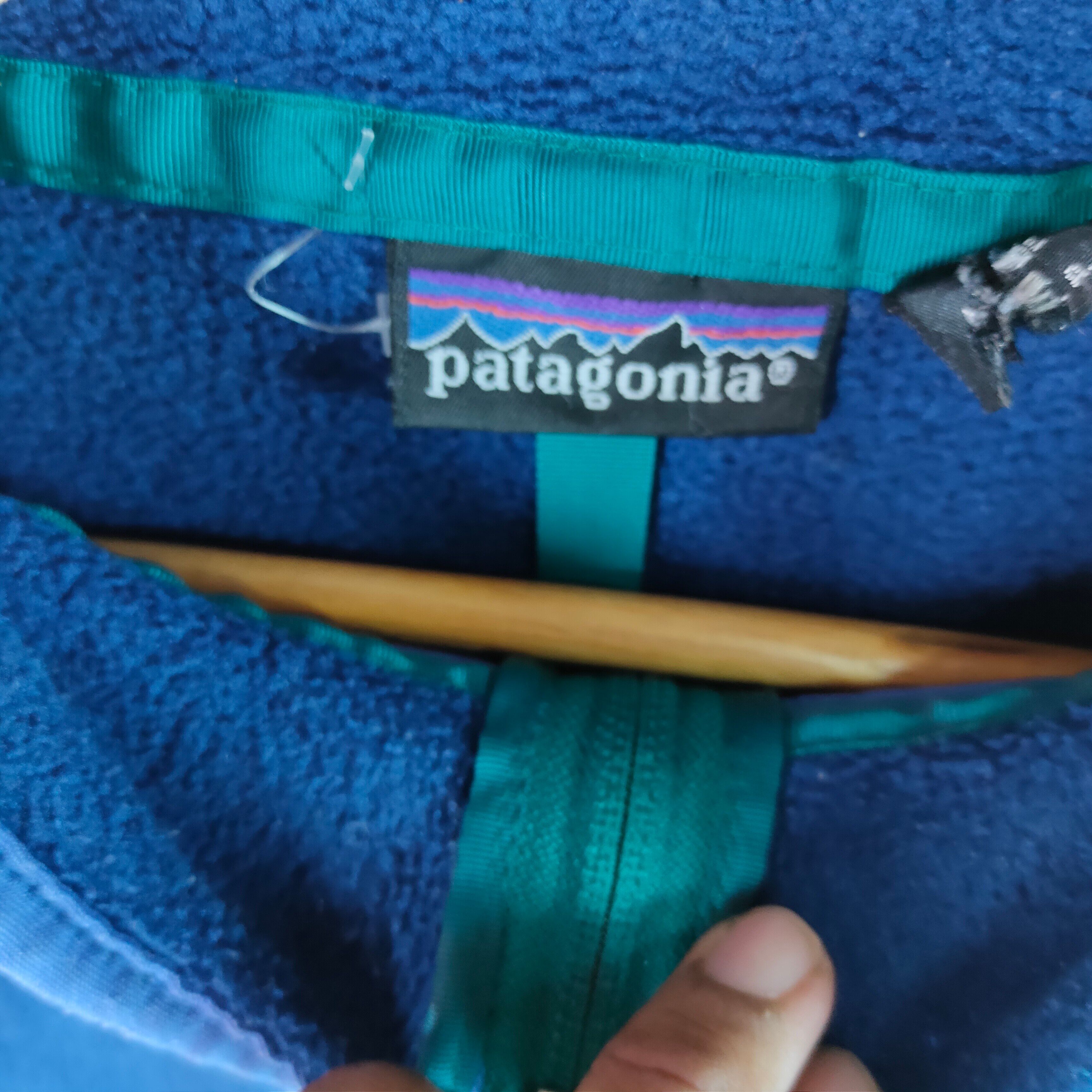 VINTAGE PATAGONIA Made in USA Single Pocket Fleece Shirt - 4