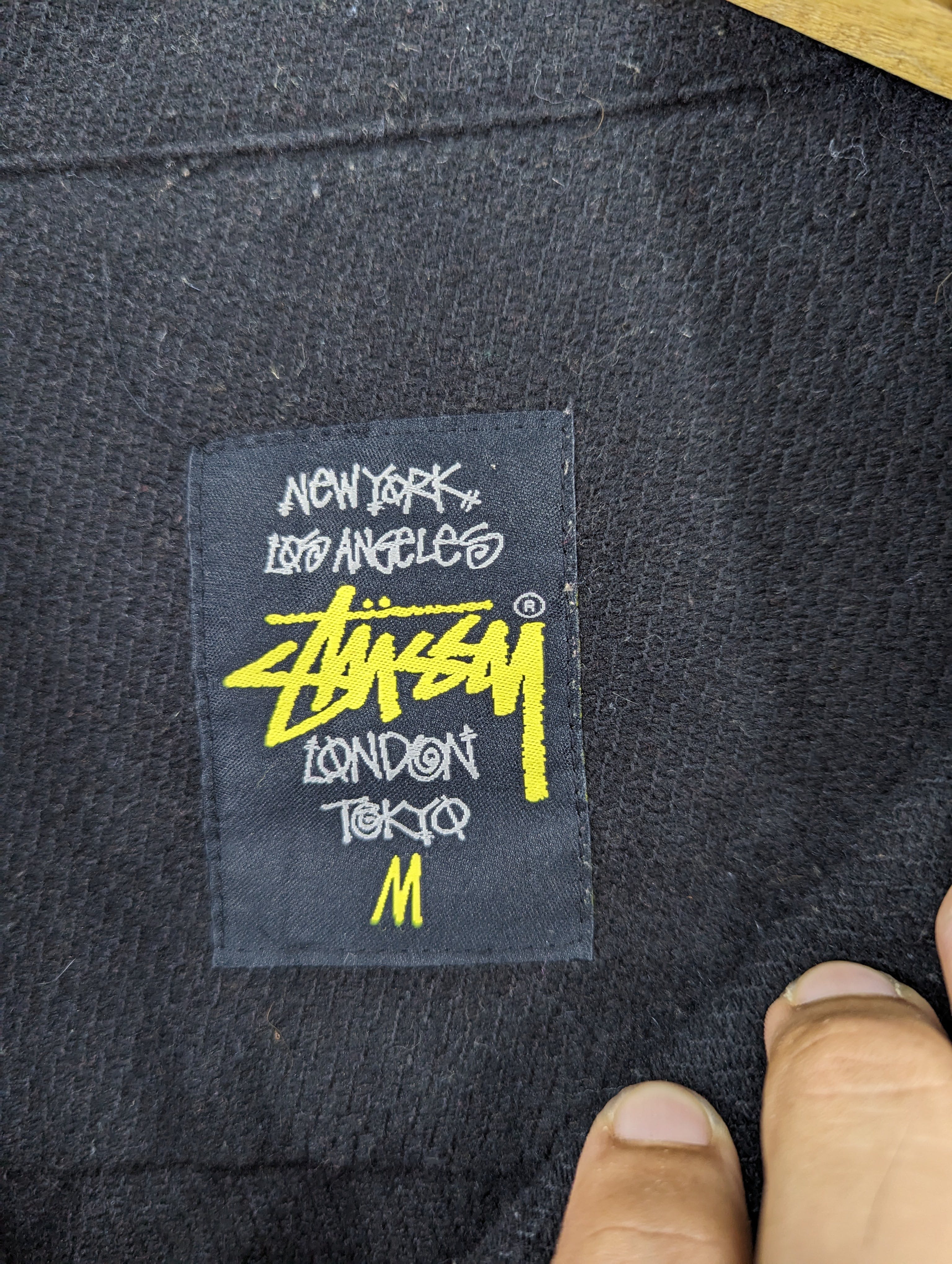 🔥RARE🔥Stussy Double Breasted Peacoat Wool Jacket - 7