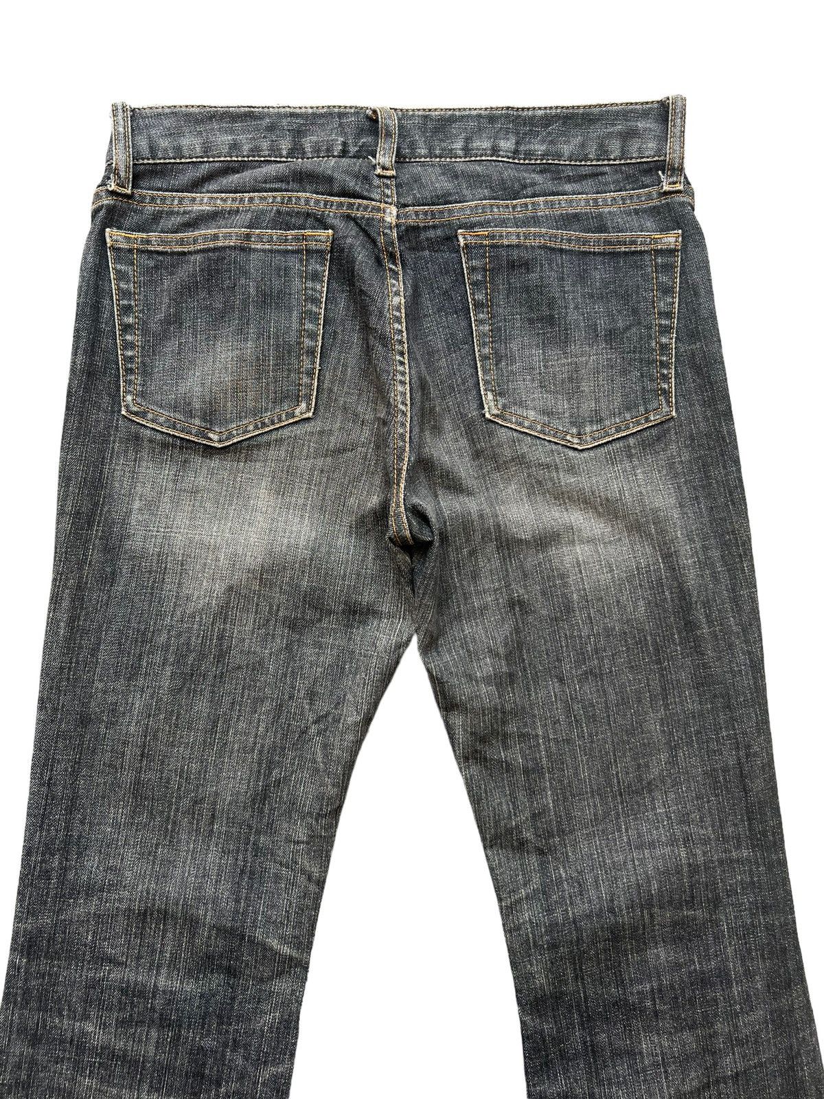 Uniqlo Black Low Rise Bootcut Flare Denim Jeans 30x29 - 5
