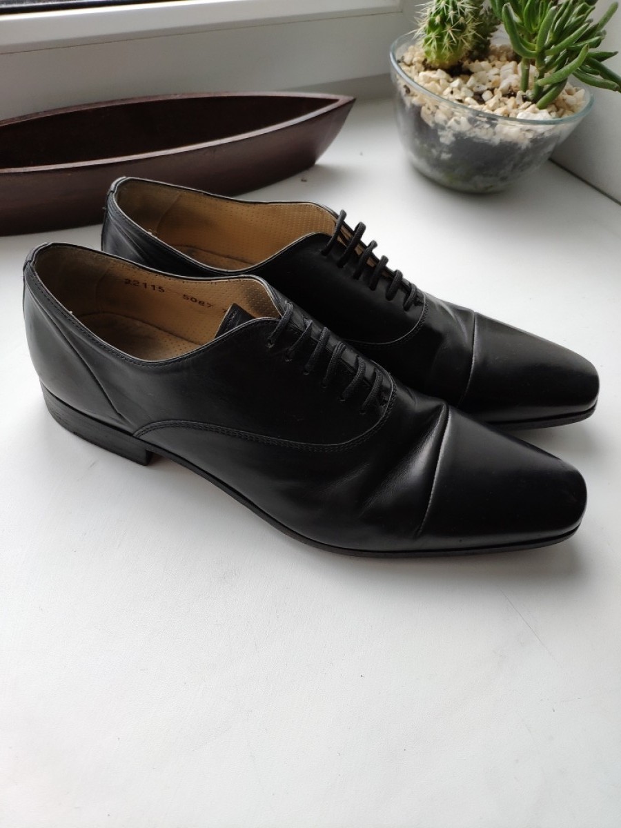 Premiata - Stitched black derbies.Like Saint Laurent A1923 Poell - 3