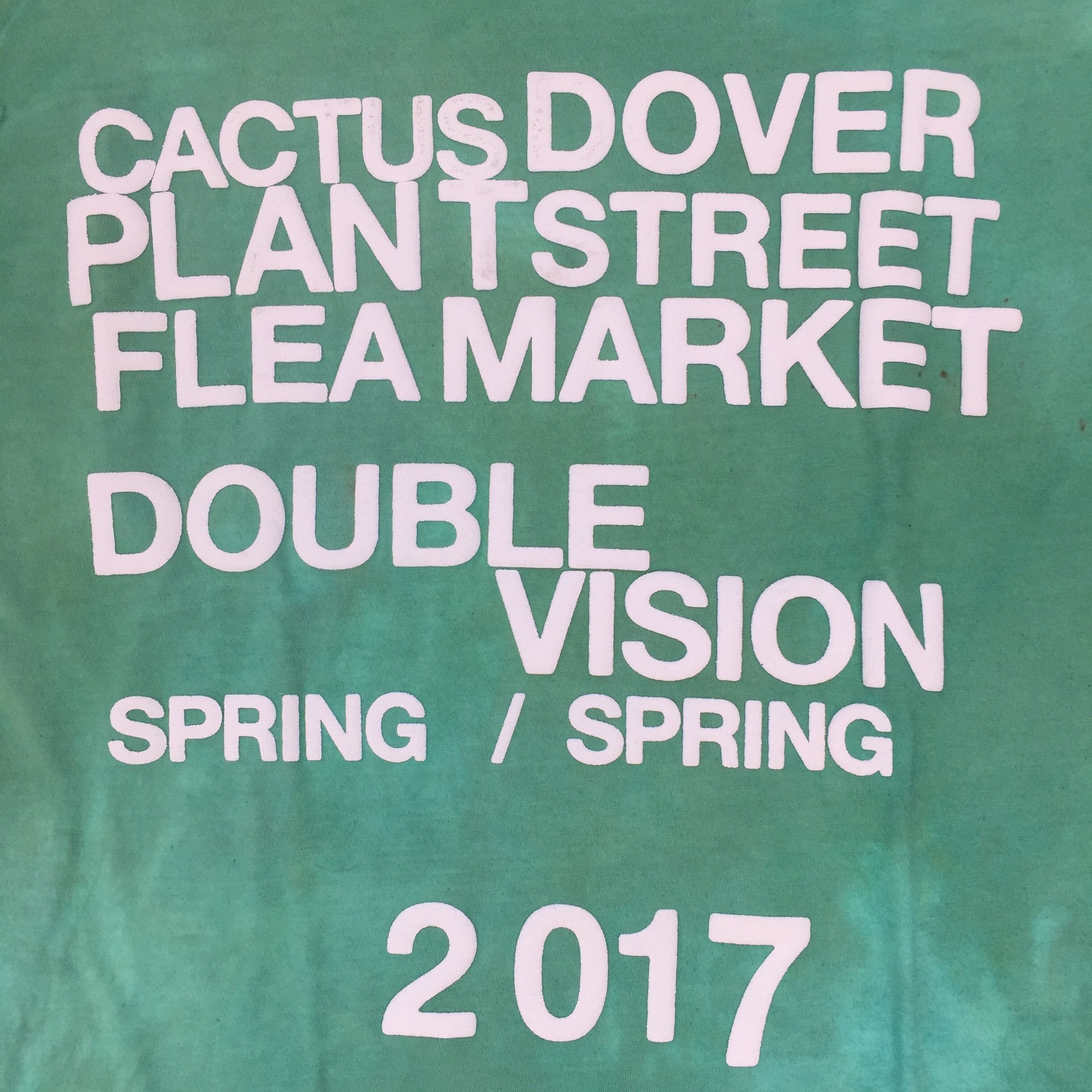 Dover Street Market - CPFM Green Double Vision Tie Dye T-Shirt NWT - 3