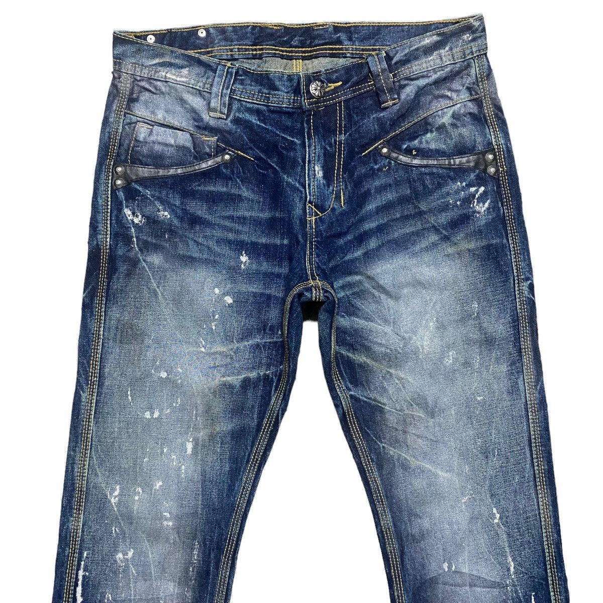 Le Grande Bleu (L.G.B.) - ARMY OF NO! Denim Painter Jeans - 3