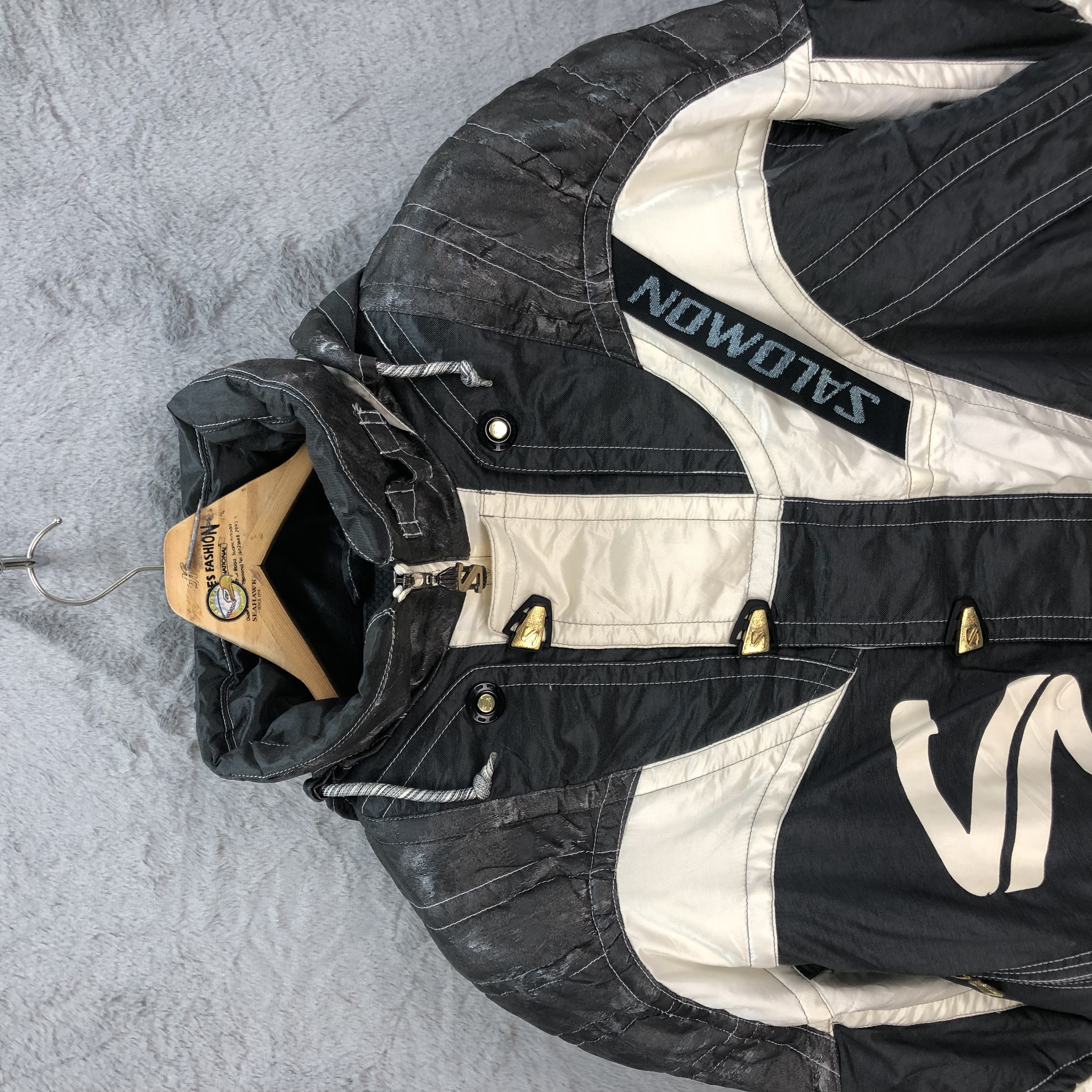 SALOMON Hooded Ski Jacket Skiwear #5164-177 - 2