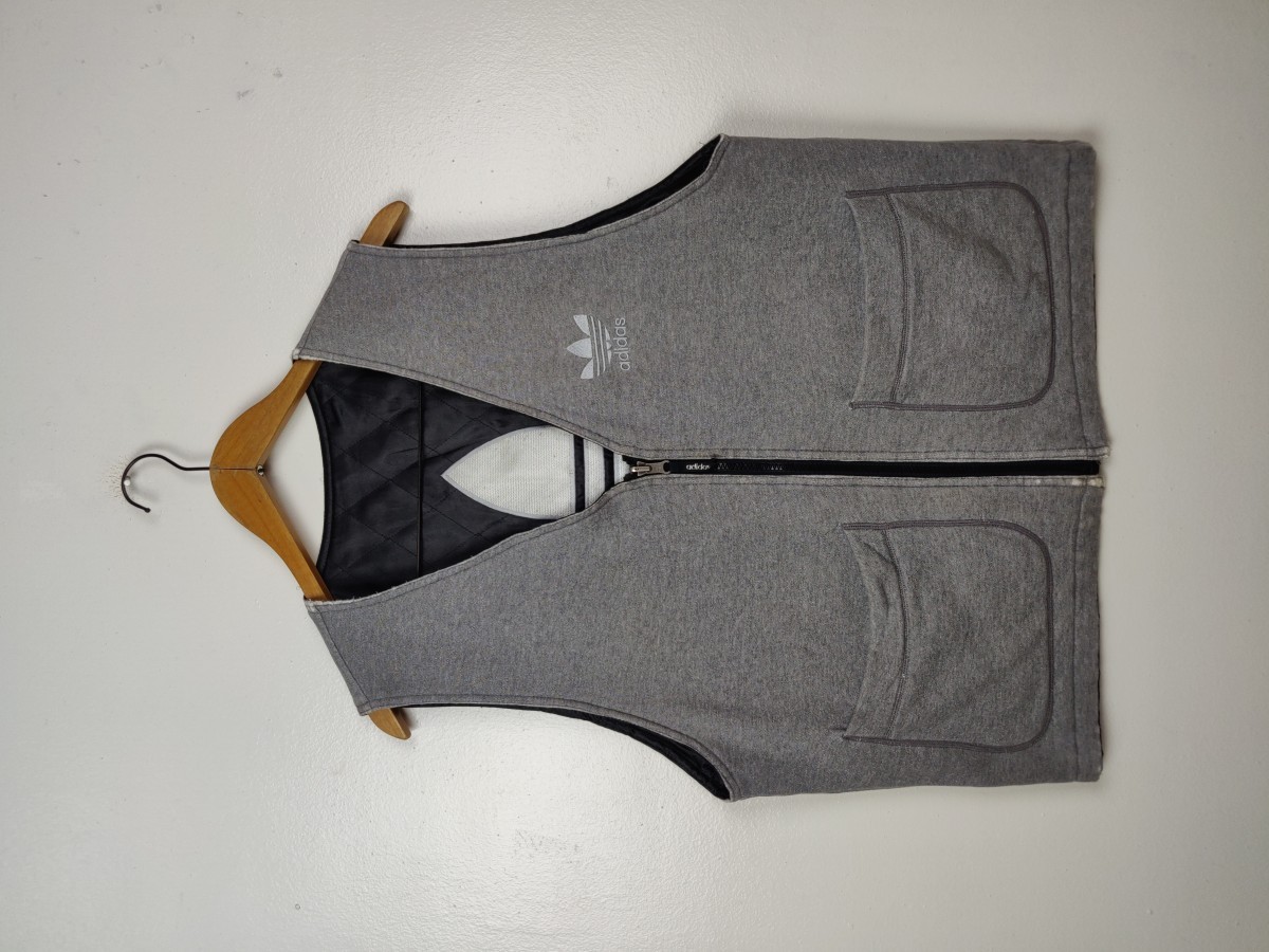 Reversible Vtg Quilted Zipper Vest Jacket - 7