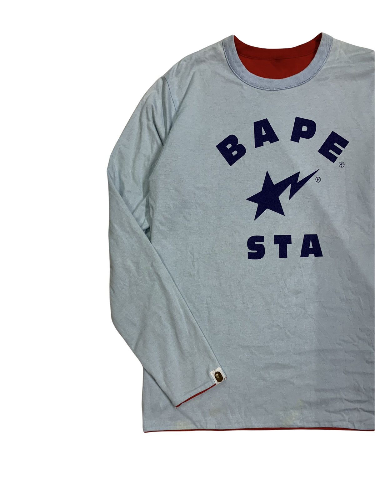 🔥OG BAPE REVERSIBLE L/SLEEVES TEE - 8