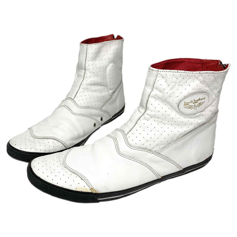 SS08 Lewis Leathers High-Top Leather Sneakers - 1