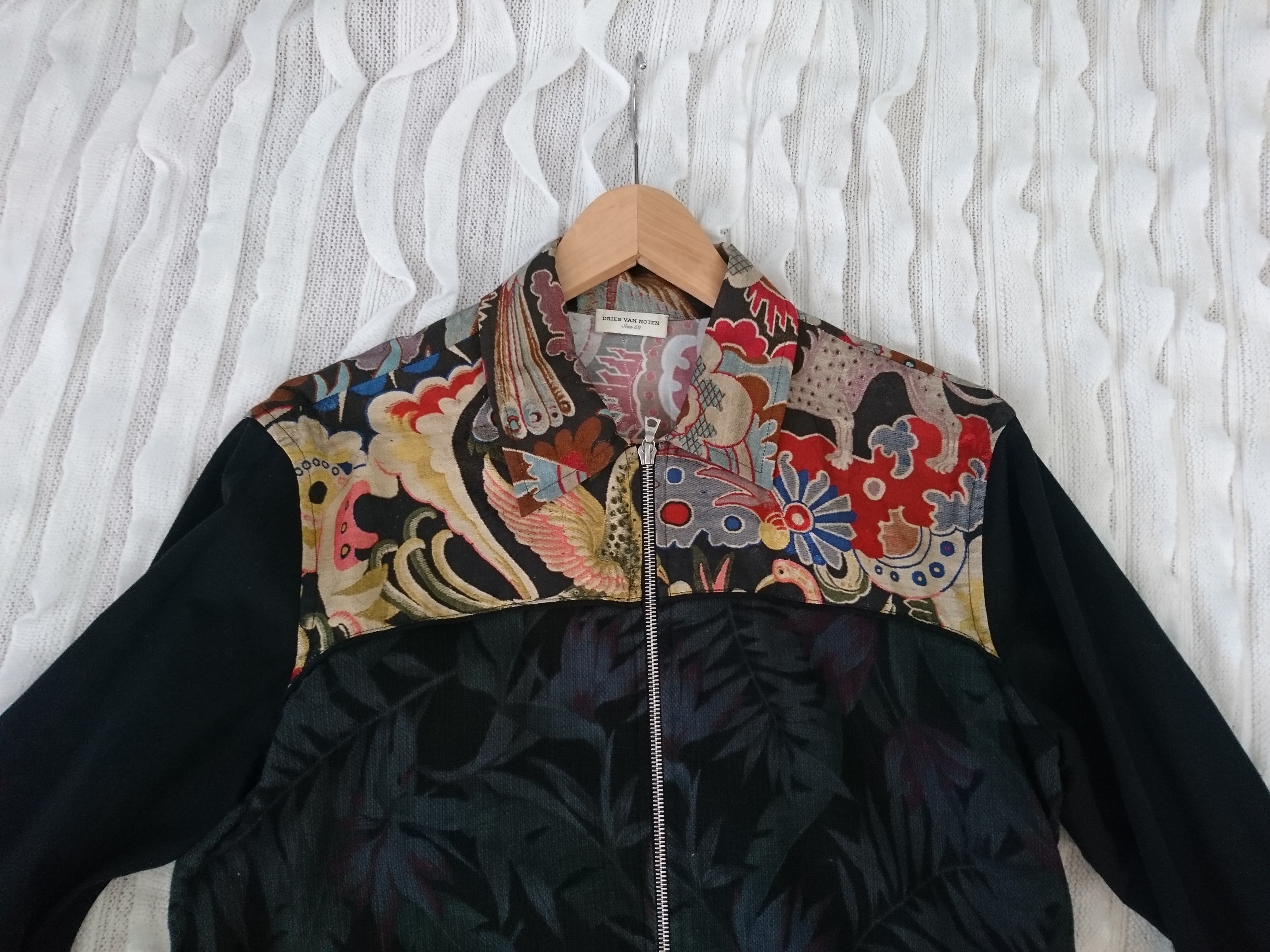 Rare Iconic Floral Pattern Motif Embroidered Bomber - 1