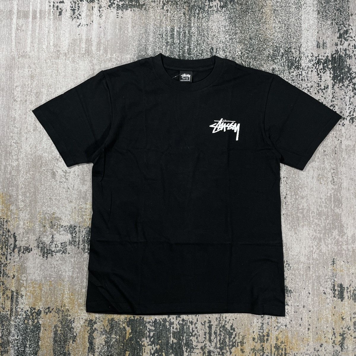 Stüssy FUZZY DICE TEE SMALL // BLACK | hlnstuff | REVERSIBLE