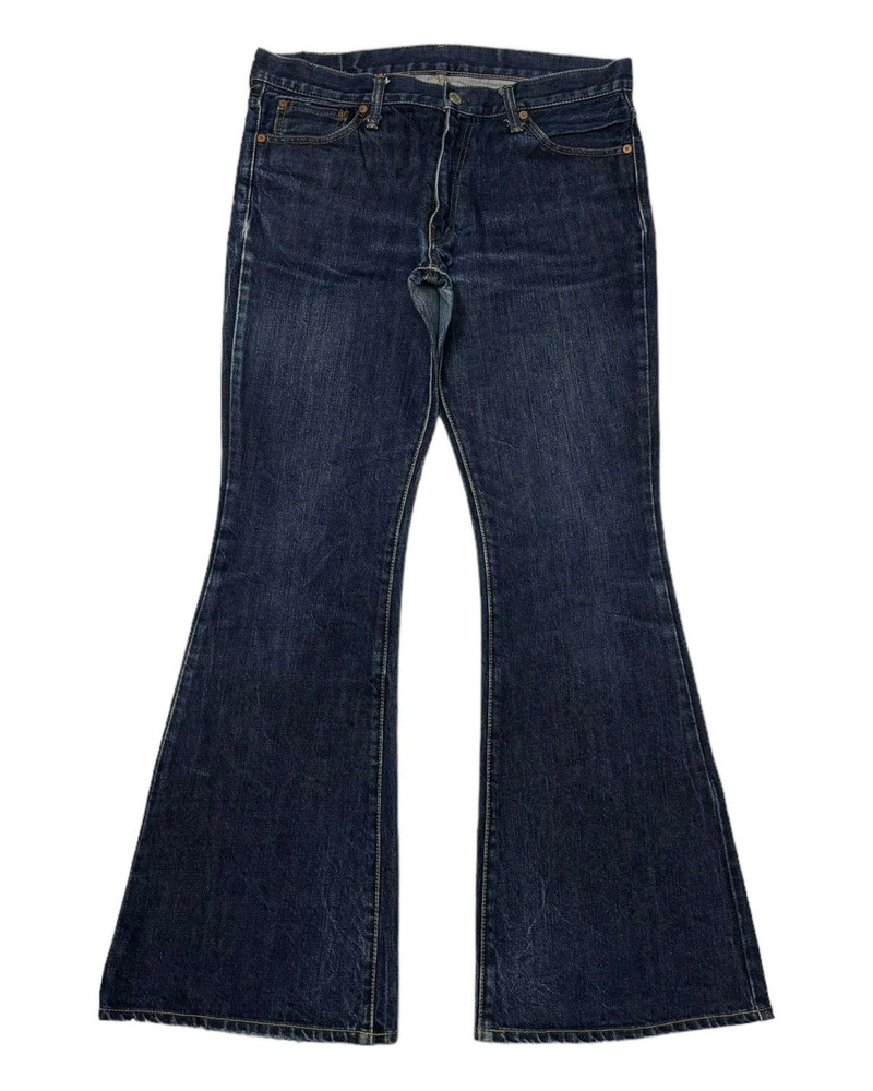 VINTAGE BURGUS PLUS BLUE BELL BOTTOM FLARED DENIM JEANS - 1